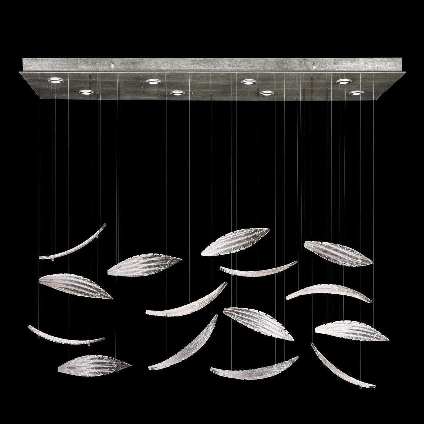 Fine Art Handcrafted Lighting - Elevate 54-Inch Eight Light Pendant - 894840-122ST | Montreal Lighting & Hardware