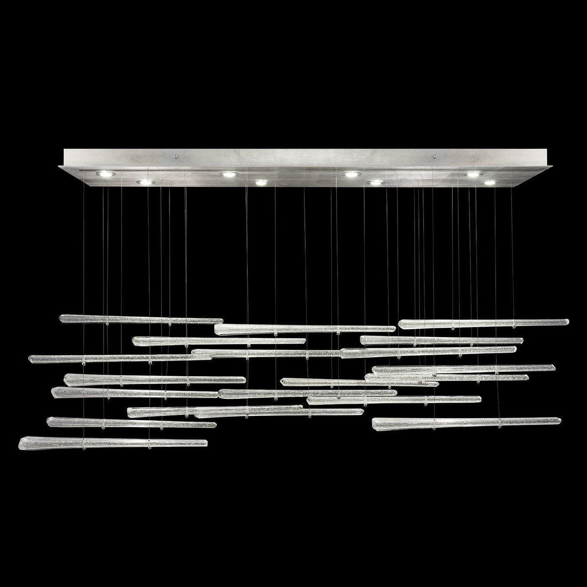 Fine Art Handcrafted Lighting - Elevate 54-Inch Eight Light Pendant - 894840-132ST | Montreal Lighting & Hardware
