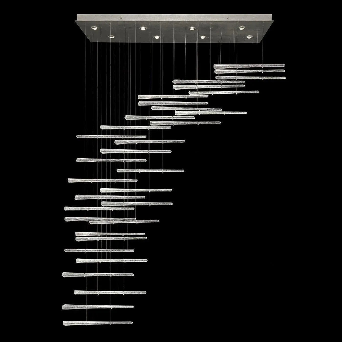 Fine Art Handcrafted Lighting - Elevate 62-Inch Eight Light Pendant - 894840-132ST | Montreal Lighting & Hardware