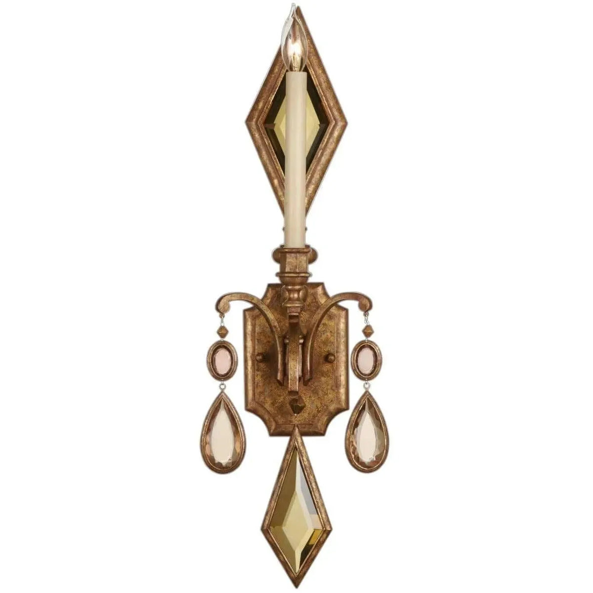 Fine Art Handcrafted Lighting - Encased Gems 29-Inch One Light Wall Sconce - 728850-1ST | Montreal Lighting & Hardware