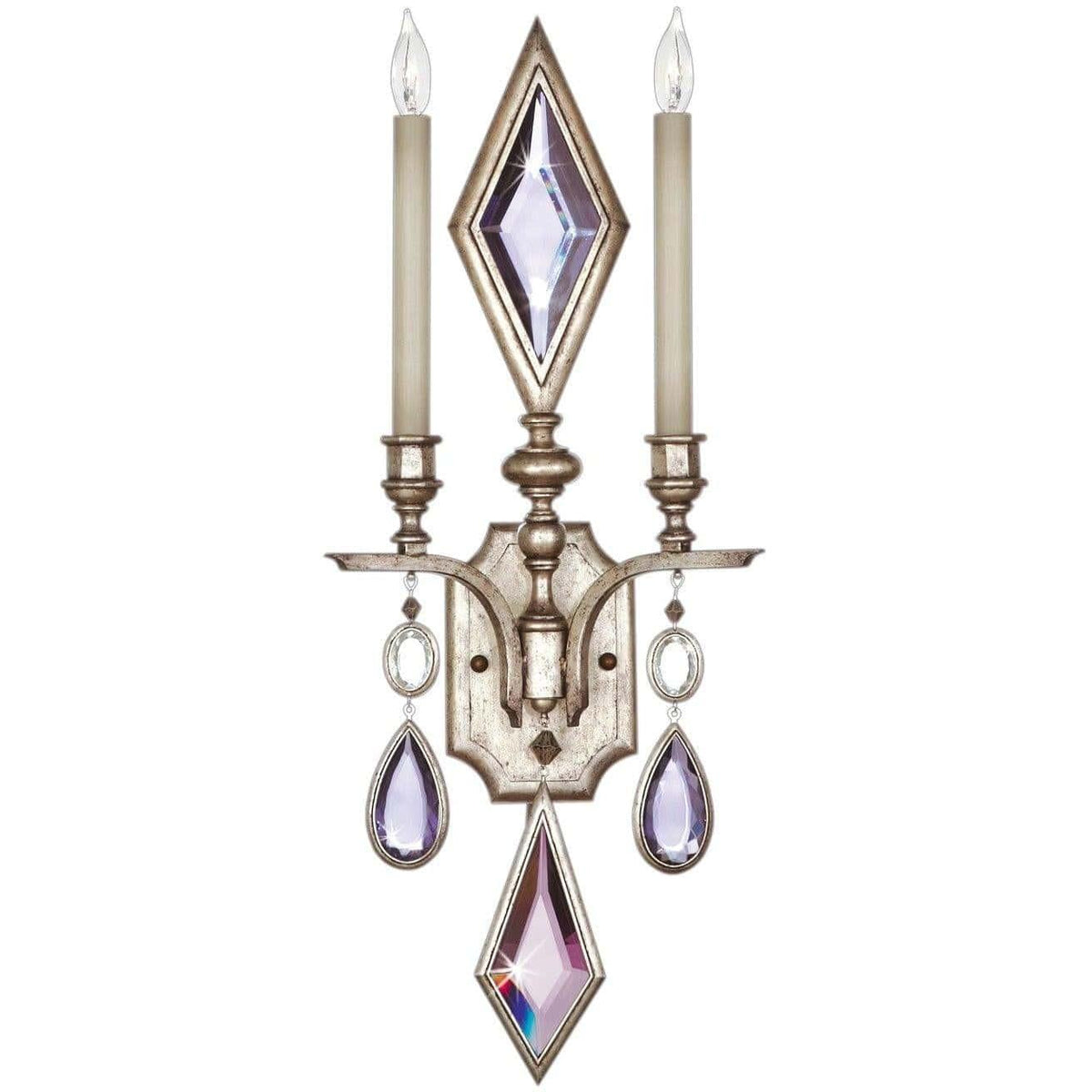 Fine Art Handcrafted Lighting - Encased Gems 29-Inch Two Light Wall Sconce - 729050-1ST | Montreal Lighting & Hardware