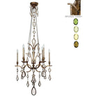Fine Art Handcrafted Lighting - Encased Gems 31-Inch Eight Light Chandelier - 708640-1ST | Montreal Lighting & Hardware