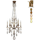 Fine Art Handcrafted Lighting - Encased Gems 31-Inch Eight Light Chandelier - 725640-1ST | Montreal Lighting & Hardware