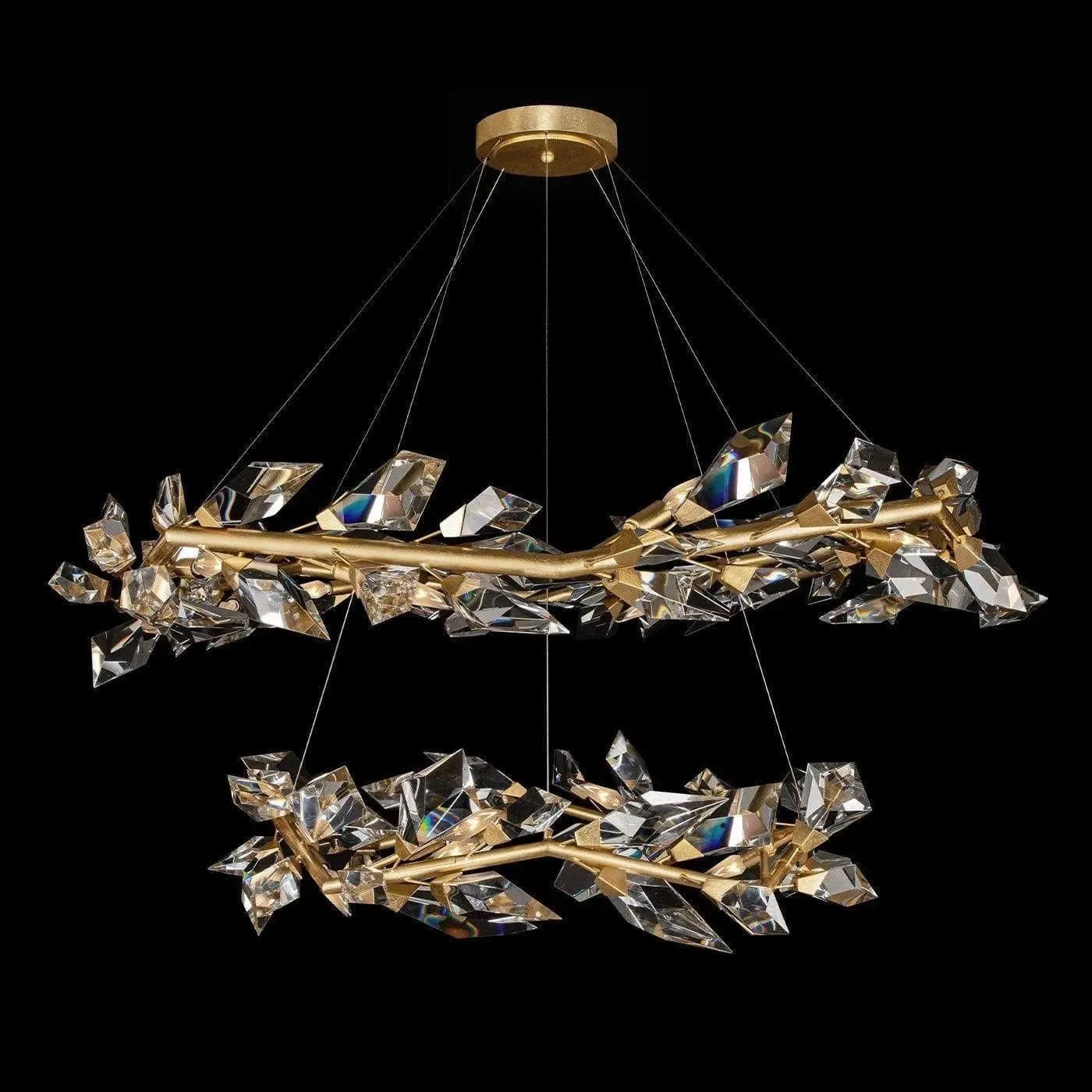 Fine Art Handcrafted Lighting - Foret 55-Inch 20 Light Pendant - 909140-2ST | Montreal Lighting & Hardware