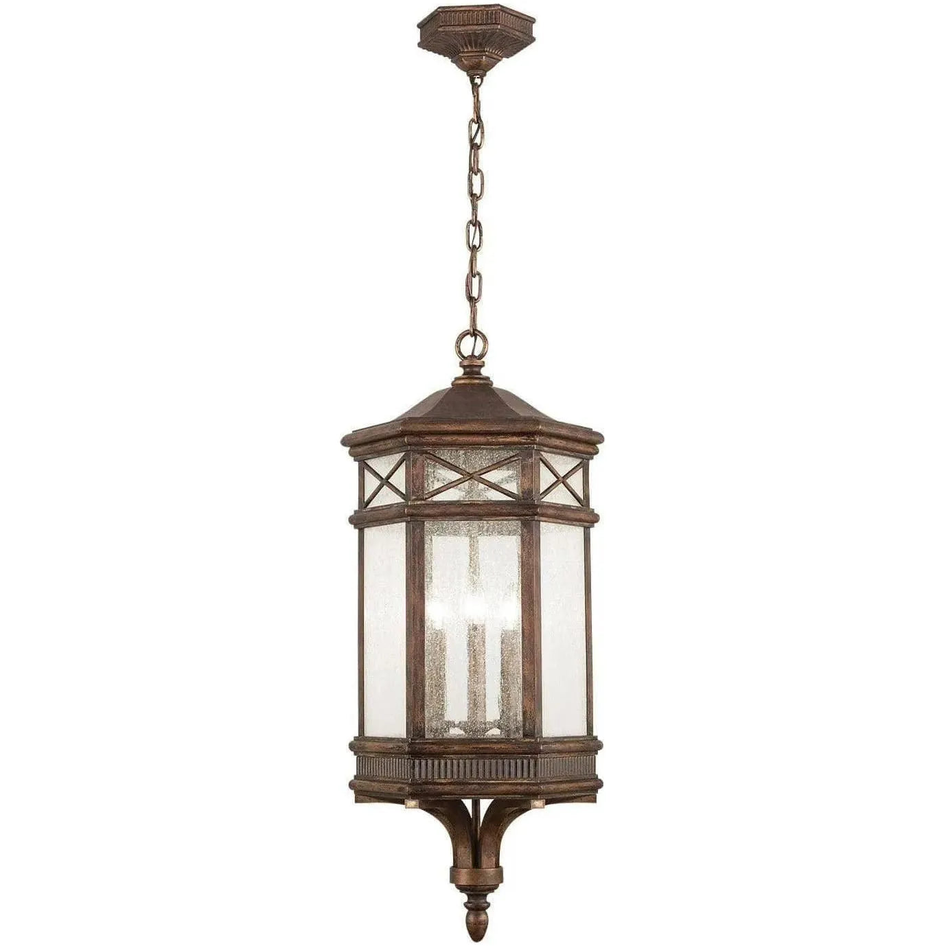 Fine Art Handcrafted Lighting - Holland Park 15-Inch Three Light Outdoor Lantern - 837082ST | Montreal Lighting & Hardware