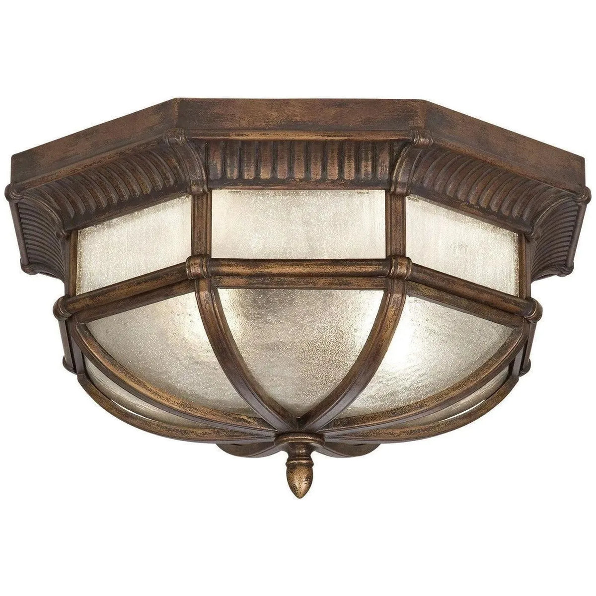 Fine Art Handcrafted Lighting - Holland Park 16-Inch Two Light Outdoor Flush Mount - 845282ST | Montreal Lighting & Hardware