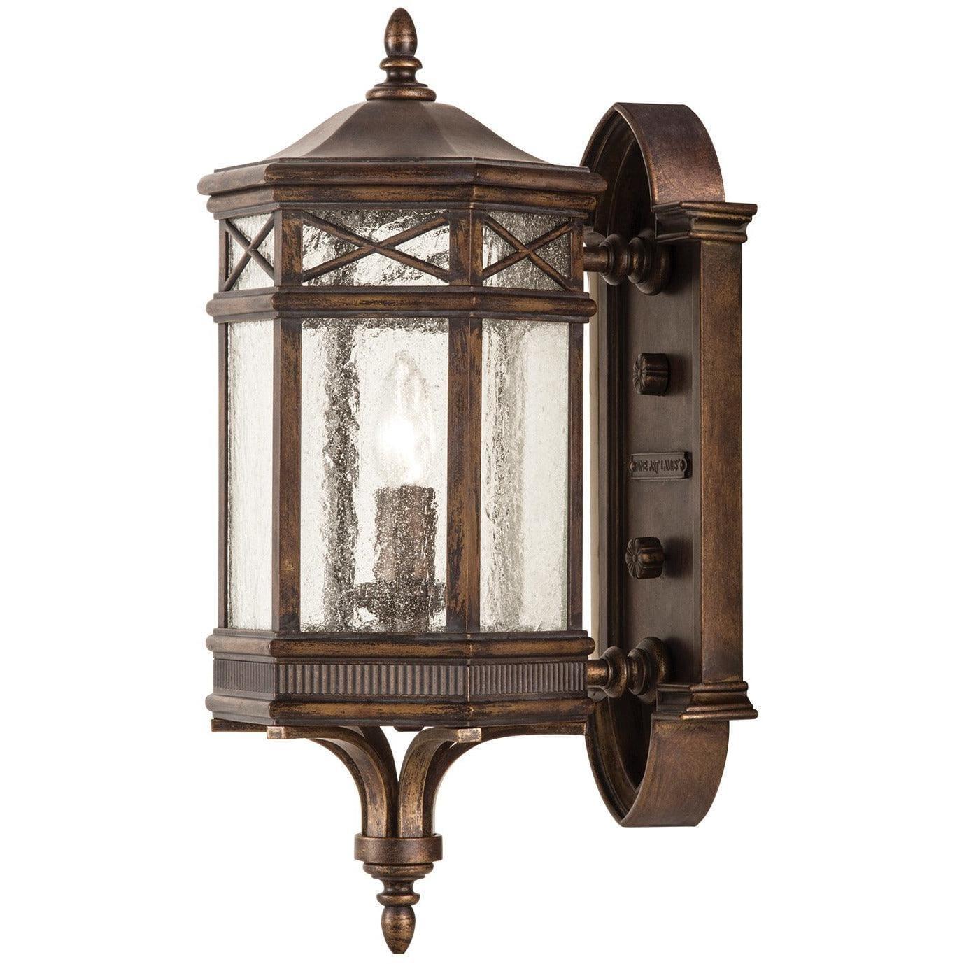 Fine Art Handcrafted Lighting - Holland Park 18-Inch One Light Outdoor Wall Mount - 844881ST | Montreal Lighting & Hardware
