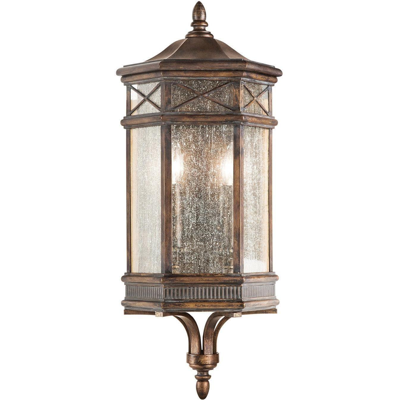 Fine Art Handcrafted Lighting - Holland Park 26-Inch Two Light Outdoor Coupe - 838081ST | Montreal Lighting & Hardware