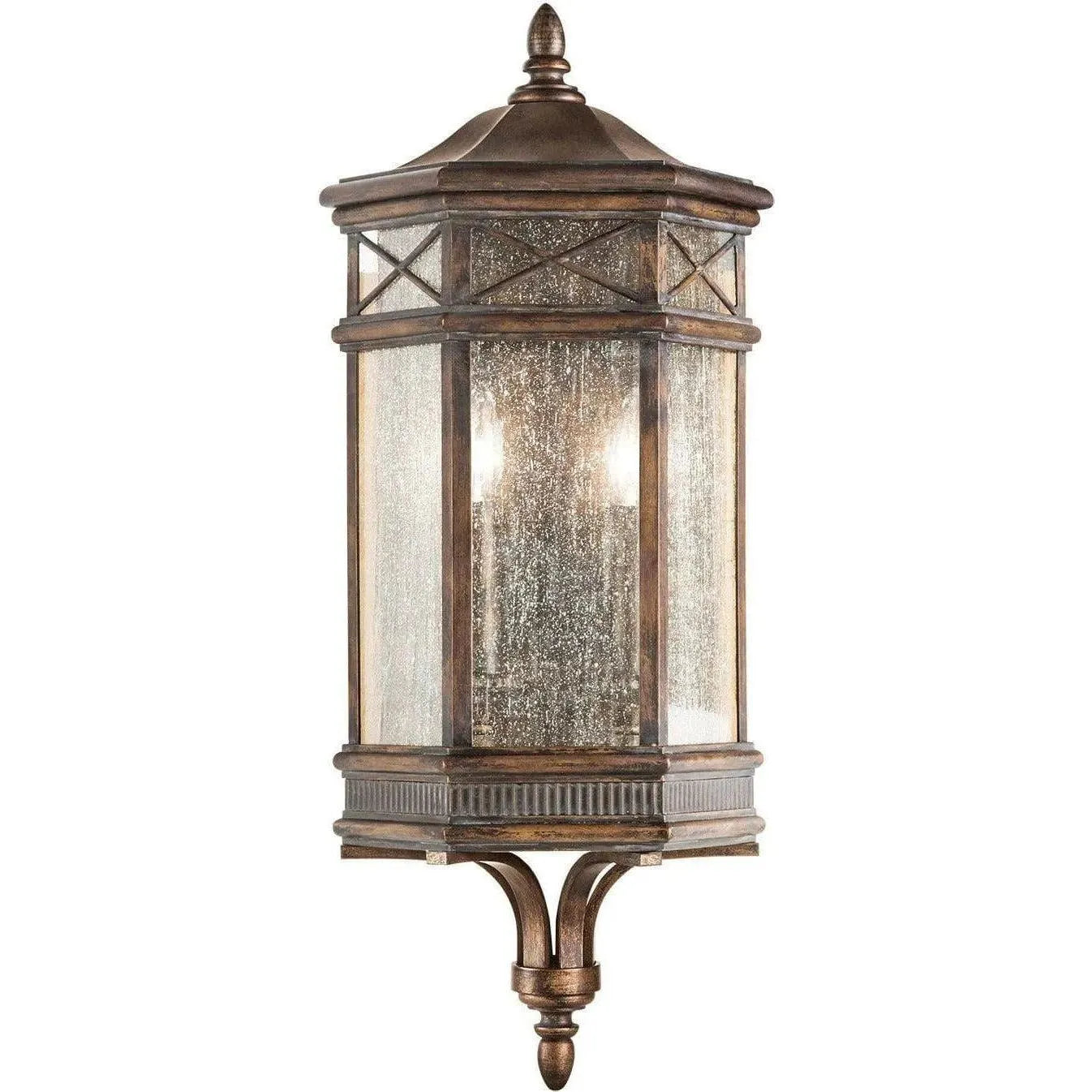 Fine Art Handcrafted Lighting - Holland Park 26-Inch Two Light Outdoor Coupe - 838081ST | Montreal Lighting & Hardware