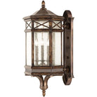 Fine Art Handcrafted Lighting - Holland Park 34-Inch Three Light Outdoor Wall Mount - 837681ST | Montreal Lighting & Hardware