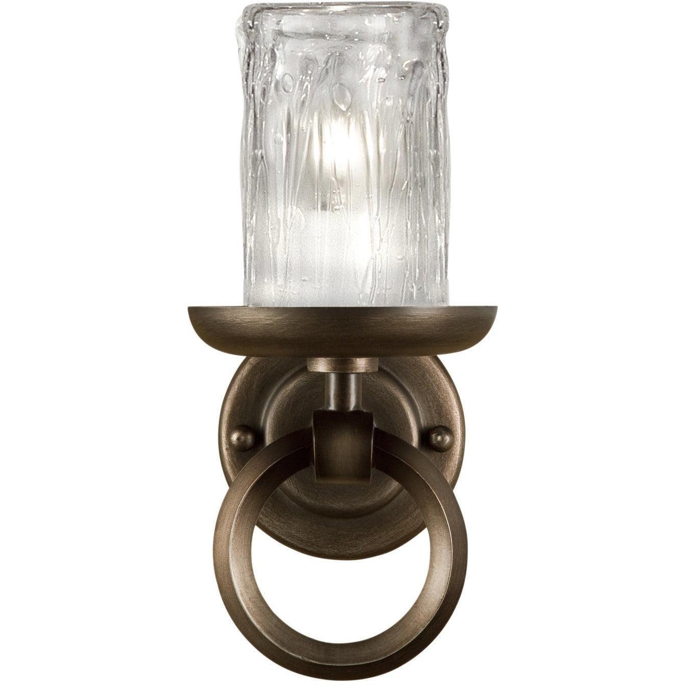 Fine Art Handcrafted Lighting - Liaison 12-Inch One Light Wall Sconce - 860950ST | Montreal Lighting & Hardware