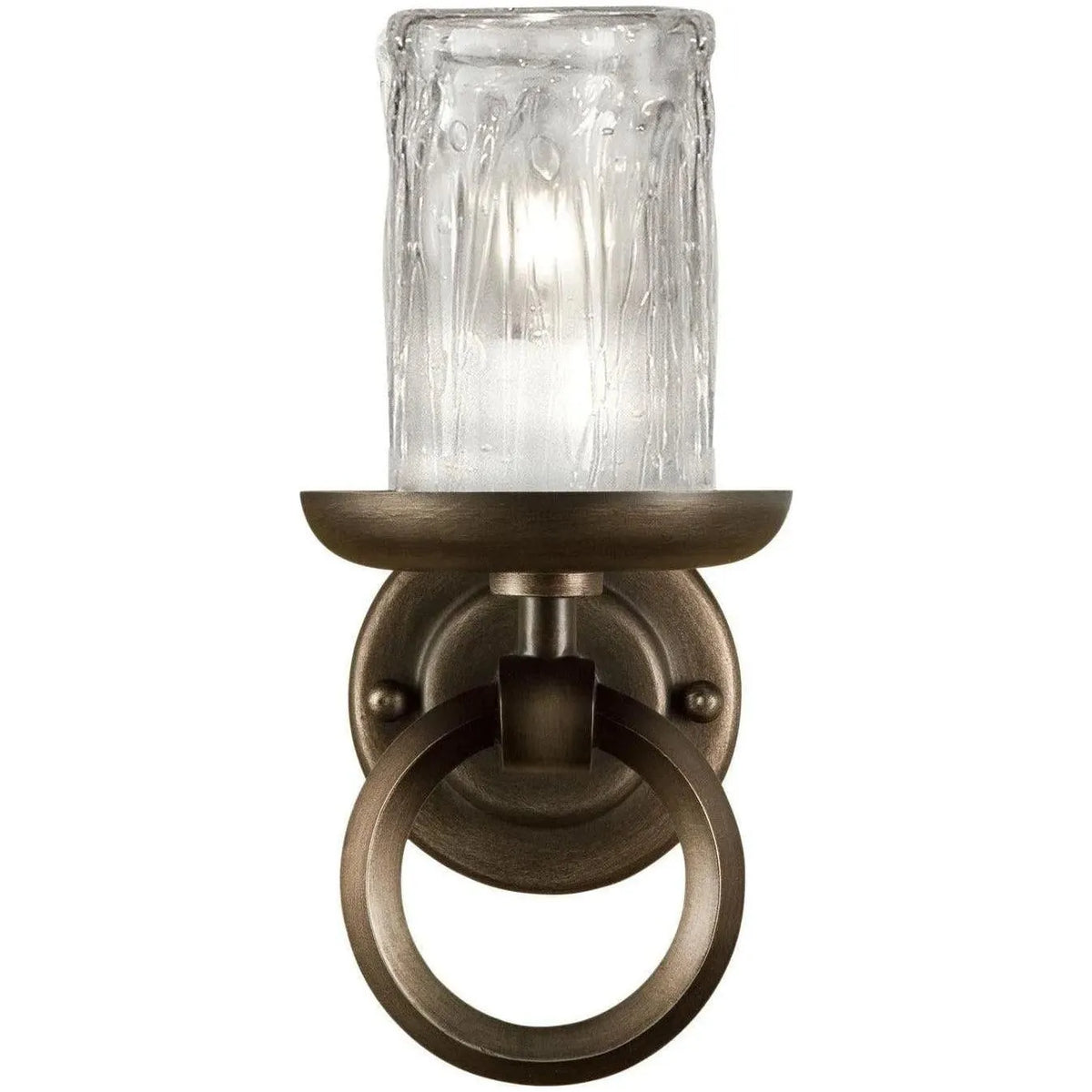 Fine Art Handcrafted Lighting - Liaison 12-Inch One Light Wall Sconce - 860950ST | Montreal Lighting & Hardware