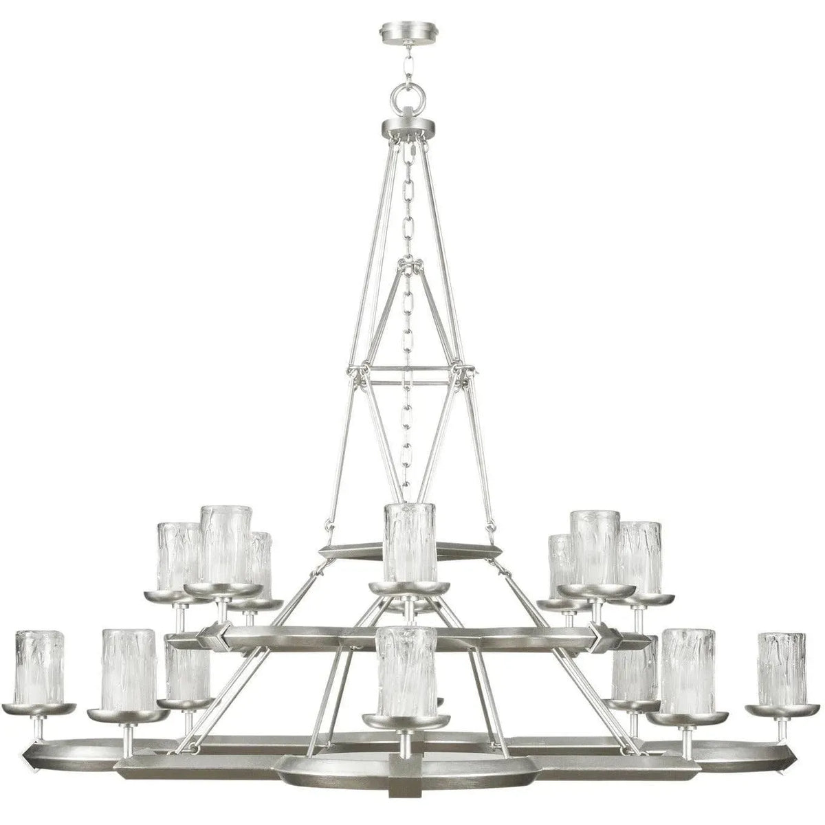 Fine Art Handcrafted Lighting - Liaison 58-Inch 16 Light Chandelier - 860540-2ST | Montreal Lighting & Hardware