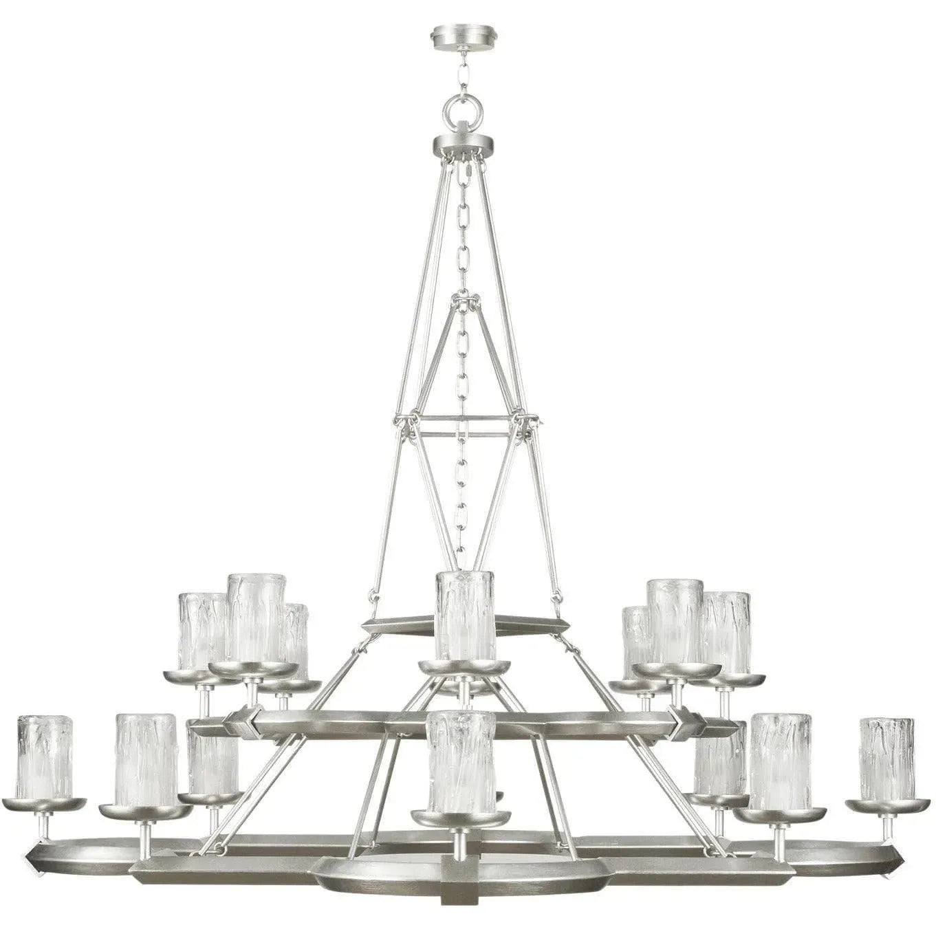 Fine Art Handcrafted Lighting - Liaison 58-Inch 16 Light Chandelier - 860540-2ST | Montreal Lighting & Hardware