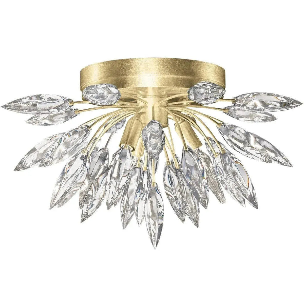 Fine Art Handcrafted Lighting - Lily Buds 18-Inch Three Light Flush Mount - 881440-1ST | Montreal Lighting & Hardware