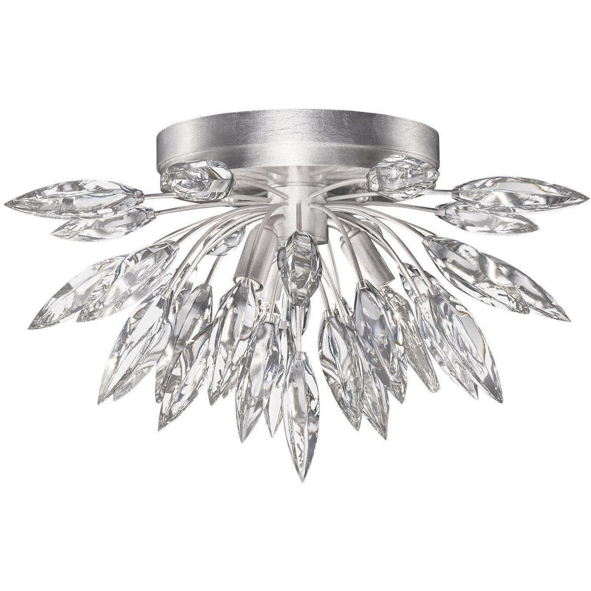 Montreal Lighting & Hardware - Lily Buds 18-Inch Three Light Flush Mount by Fine Art Handcrafted Lighting | Open Box - 881440ST-OB | Montreal Lighting & Hardware