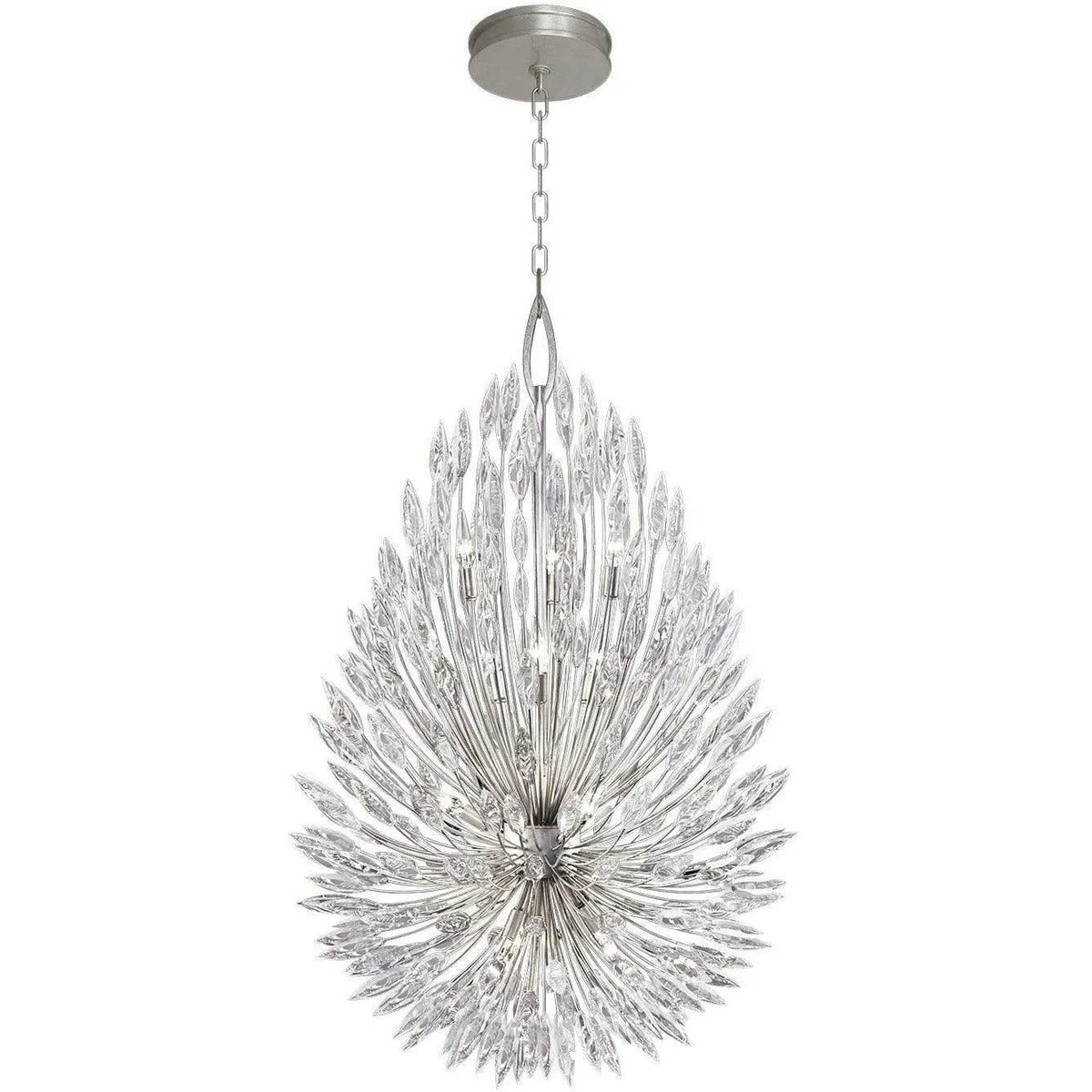 Fine Art Handcrafted Lighting - Lily Buds 33-Inch 12 Light Pendant - 883940ST | Montreal Lighting & Hardware