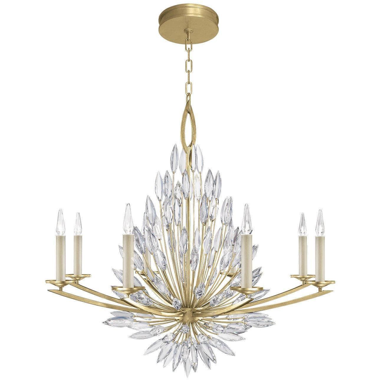 Fine Art Handcrafted Lighting - Lily Buds 41-Inch Eight Light Chandelier - 881240-1ST | Montreal Lighting & Hardware