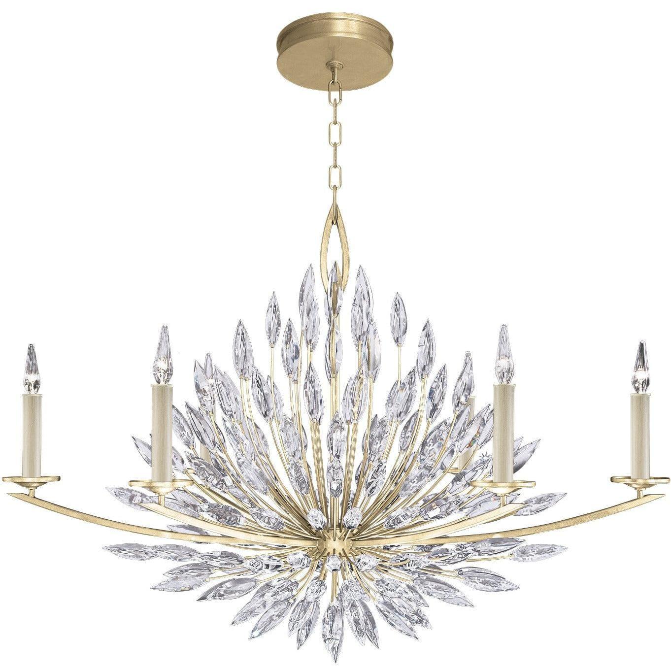 Fine Art Handcrafted Lighting - Lily Buds 48-Inch Six Light Chandelier - 883240-1ST | Montreal Lighting & Hardware