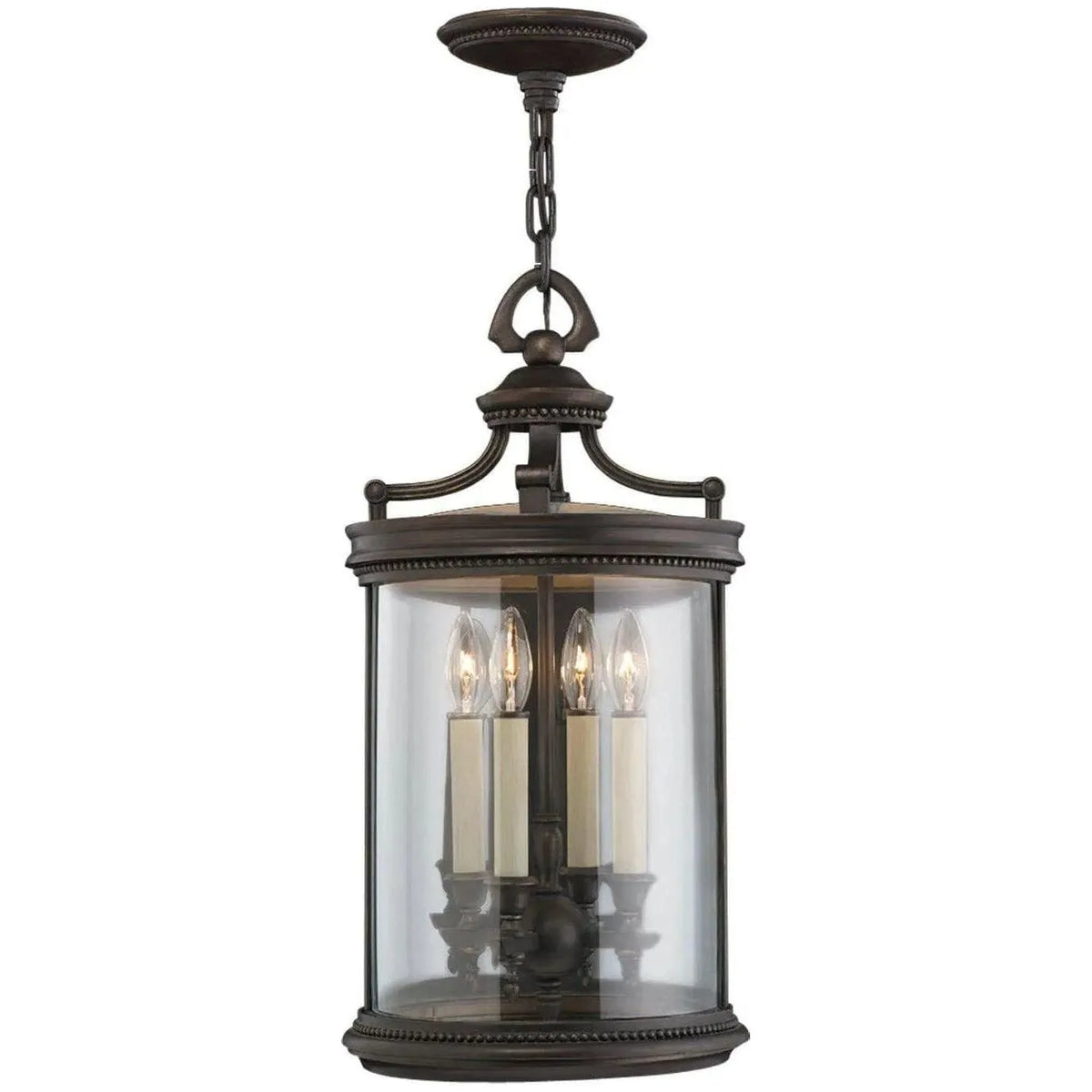 Fine Art Handcrafted Lighting - Louvre 12-Inch Four Light Outdoor Lantern - 538282ST | Montreal Lighting & Hardware
