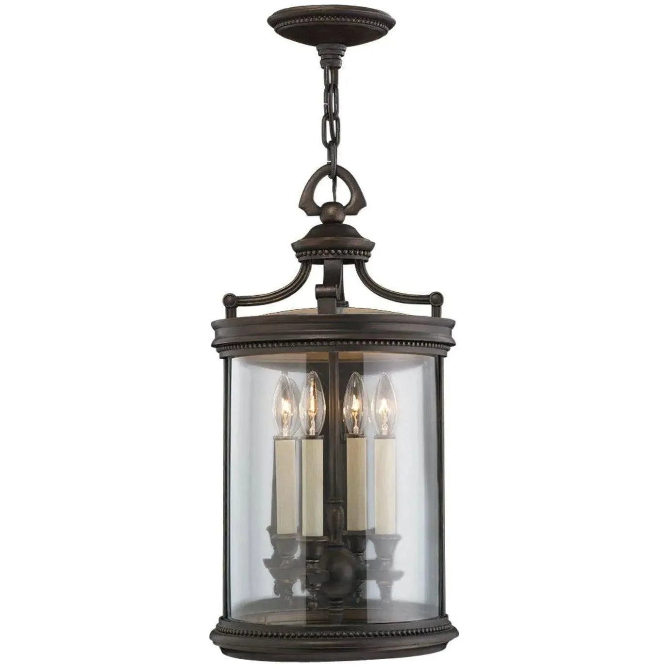 Fine Art Handcrafted Lighting - Louvre 12-Inch Four Light Outdoor Lantern - 538282ST | Montreal Lighting & Hardware