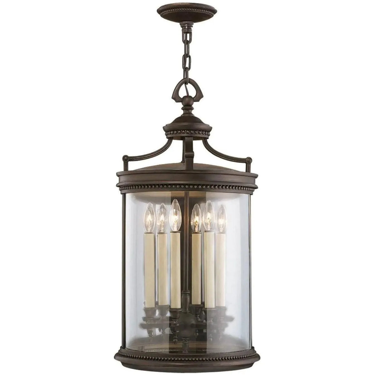 Fine Art Handcrafted Lighting - Louvre 15-Inch Six Light Outdoor Lantern - 538182ST | Montreal Lighting & Hardware