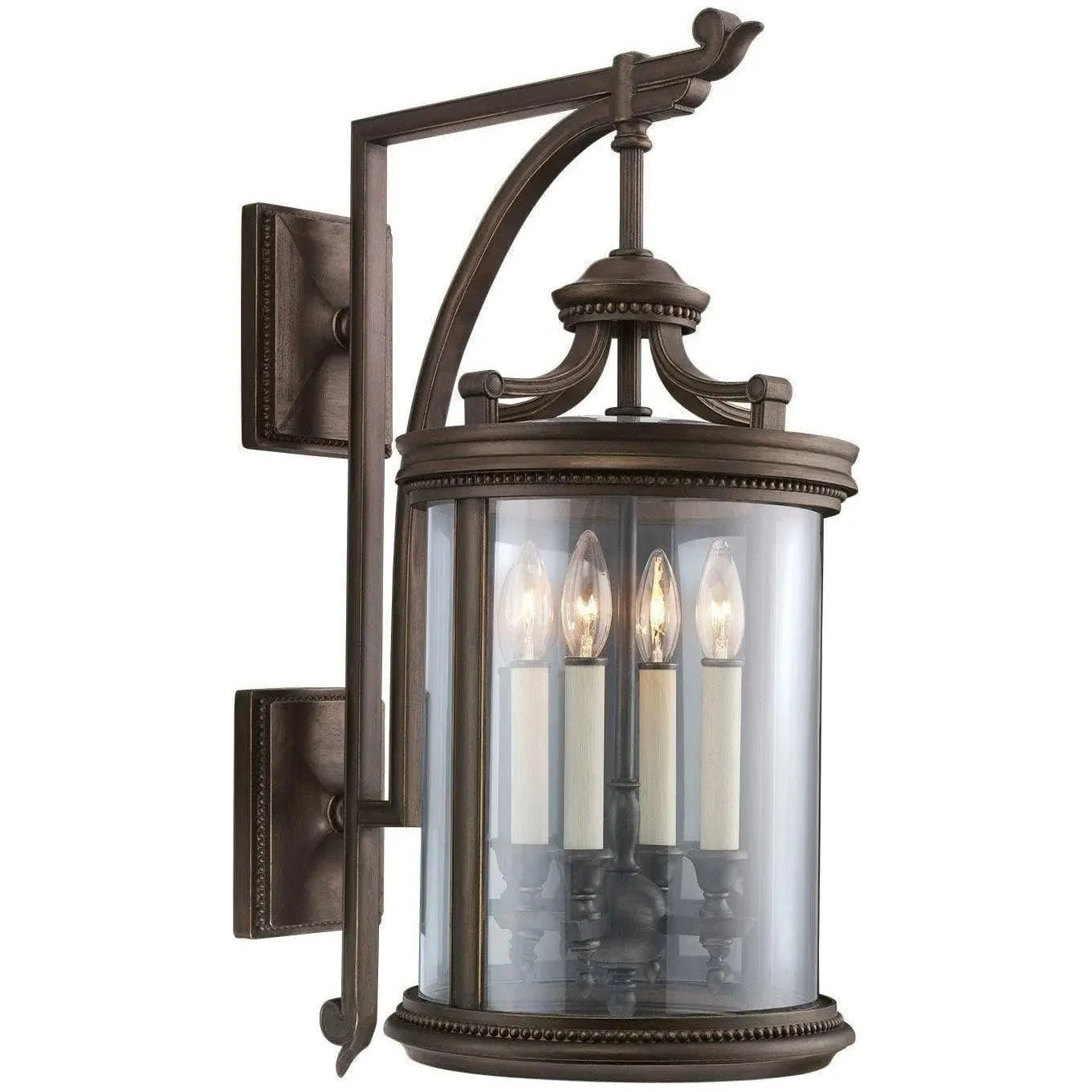 Fine Art Handcrafted Lighting - Louvre 29-Inch Four Light Outdoor Wall Mount - 538481ST | Montreal Lighting & Hardware