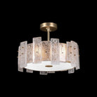 Fine Art Handcrafted Lighting - Lunea 22-Inch Three Light Semi-Flush Mount - 910640-2ST | Montreal Lighting & Hardware