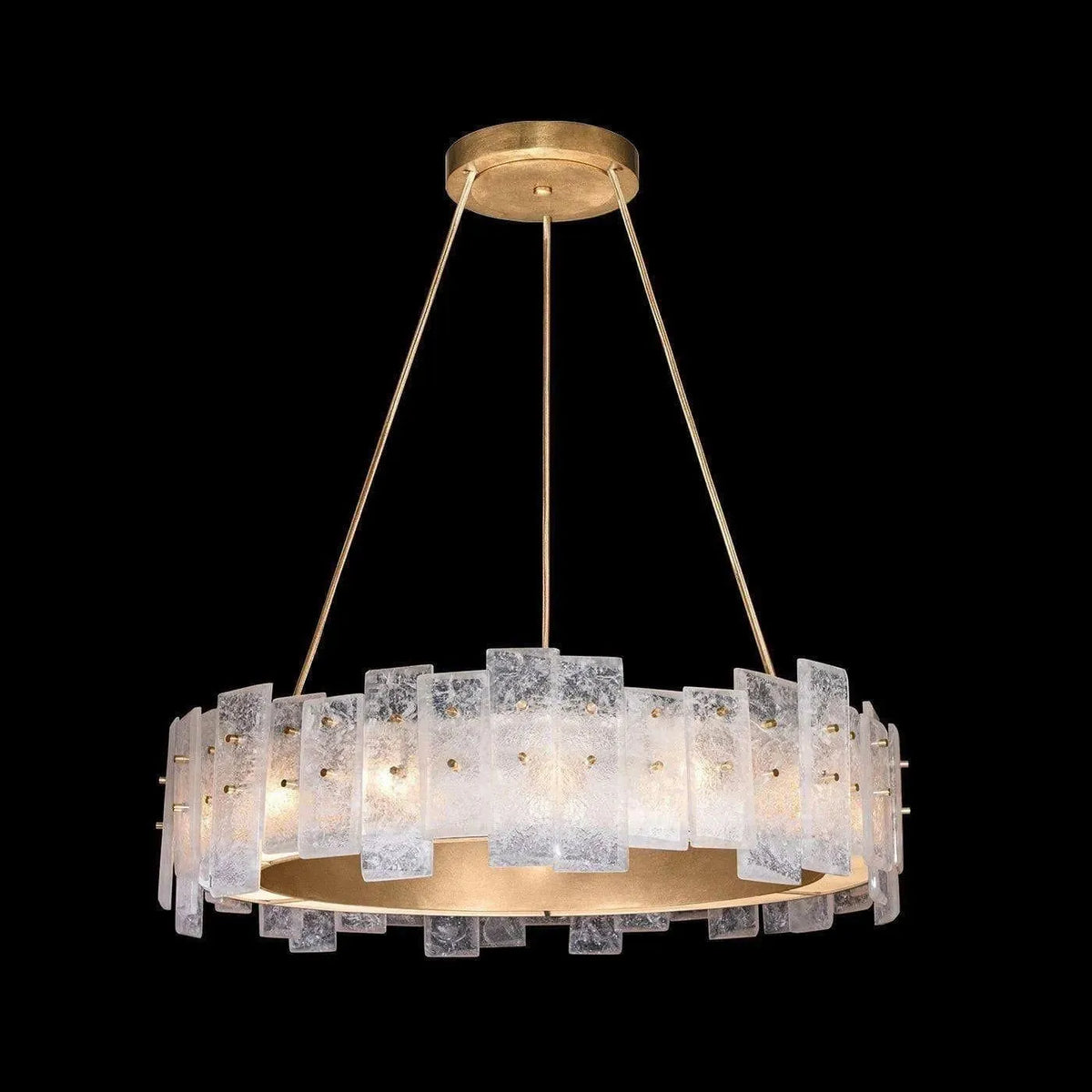 Fine Art Handcrafted Lighting - Lunea 33-Inch 15 Light Pendant - 910340-2ST | Montreal Lighting & Hardware