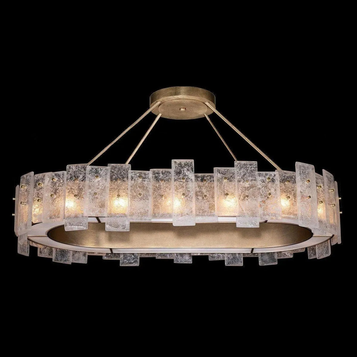 Fine Art Handcrafted Lighting - Lunea 44-Inch 16 Light Pendant - 910540-2ST | Montreal Lighting & Hardware