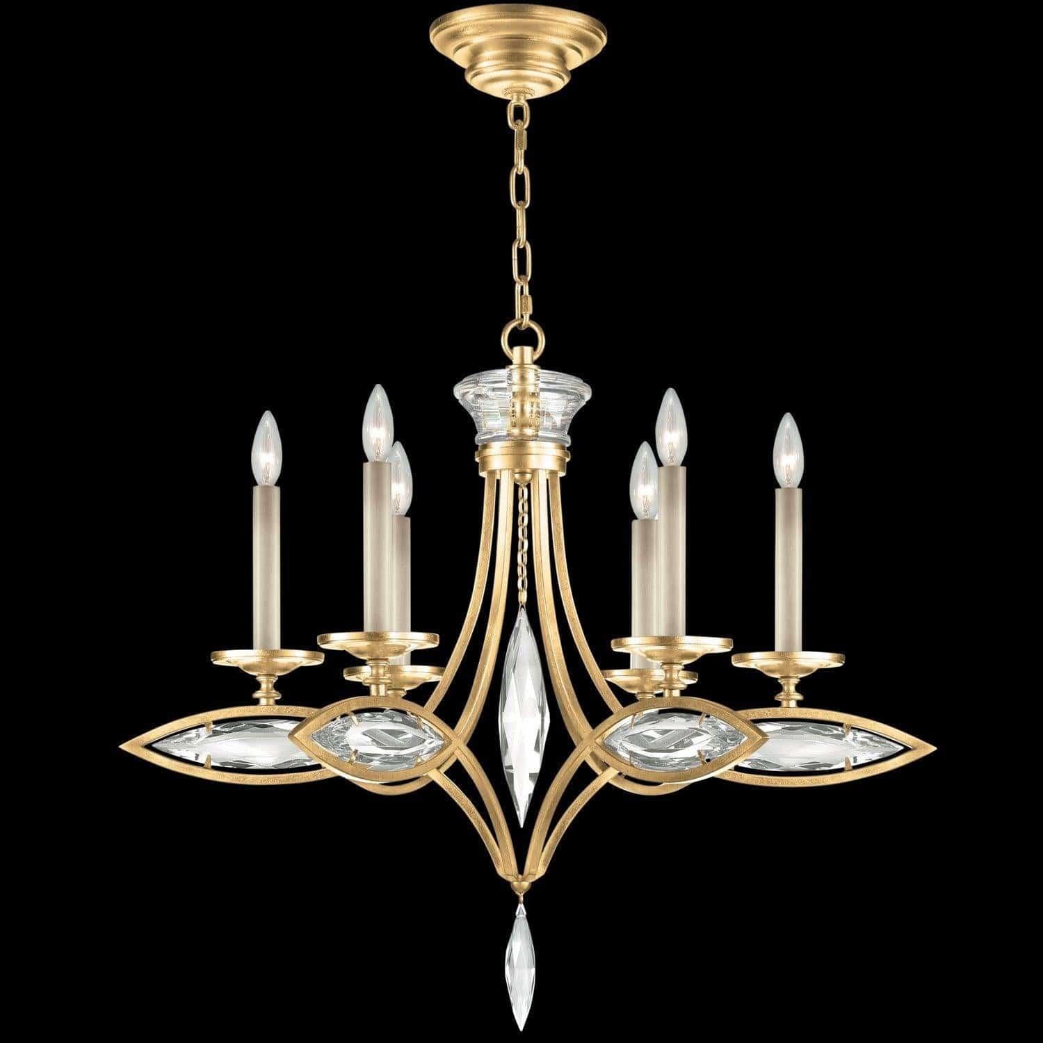 Fine Art Handcrafted Lighting - Marquise 29-Inch Six Light Chandelier - 843540-22ST | Montreal Lighting & Hardware