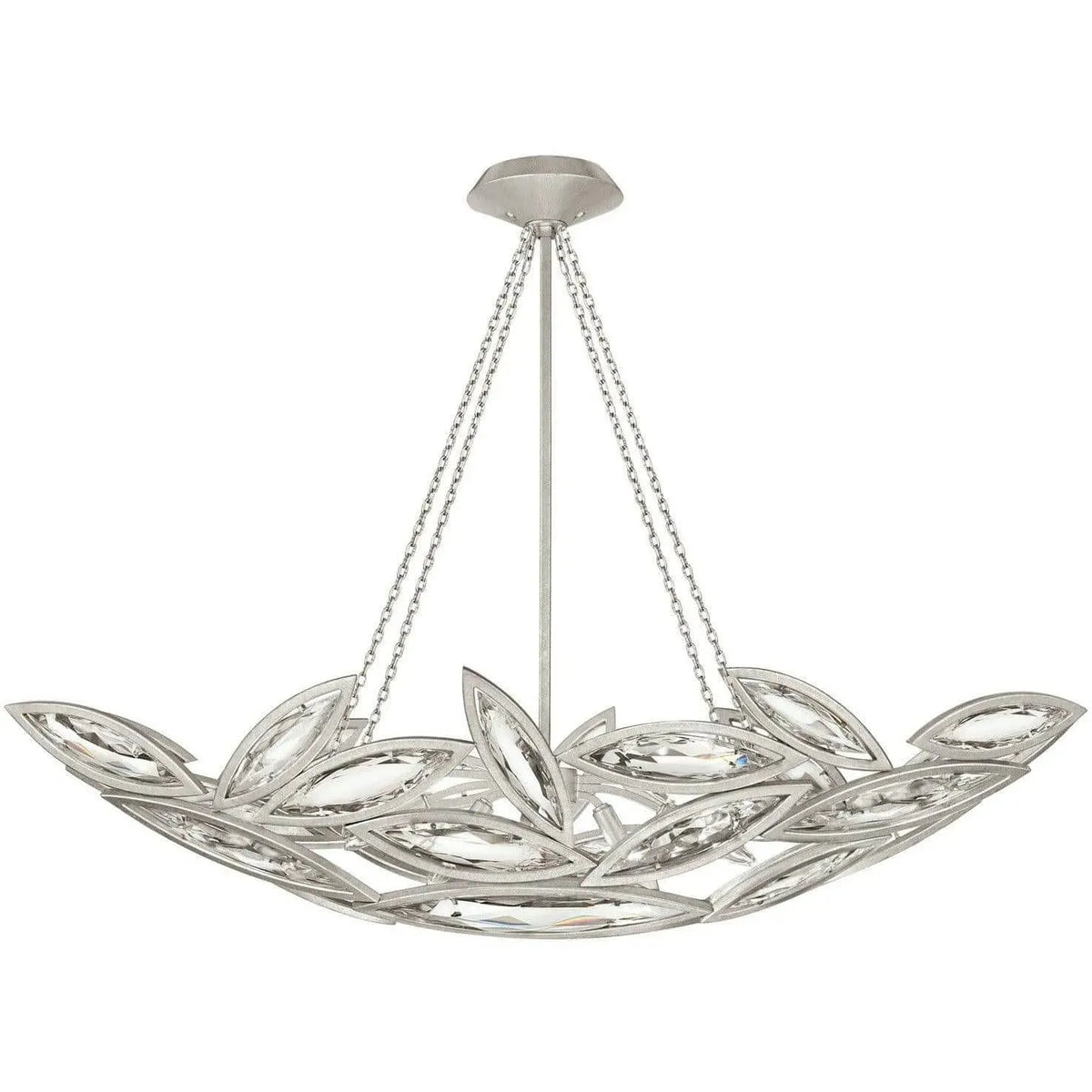 Fine Art Handcrafted Lighting - Marquise 50-Inch Seven Light Pendant - 849640-12ST | Montreal Lighting & Hardware