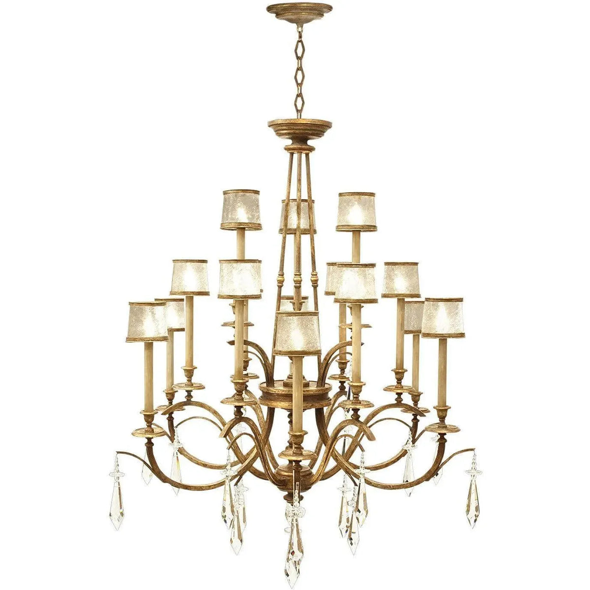 Fine Art Handcrafted Lighting - Monte Carlo 58-Inch 15 Light Chandelier - 567740ST | Montreal Lighting & Hardware