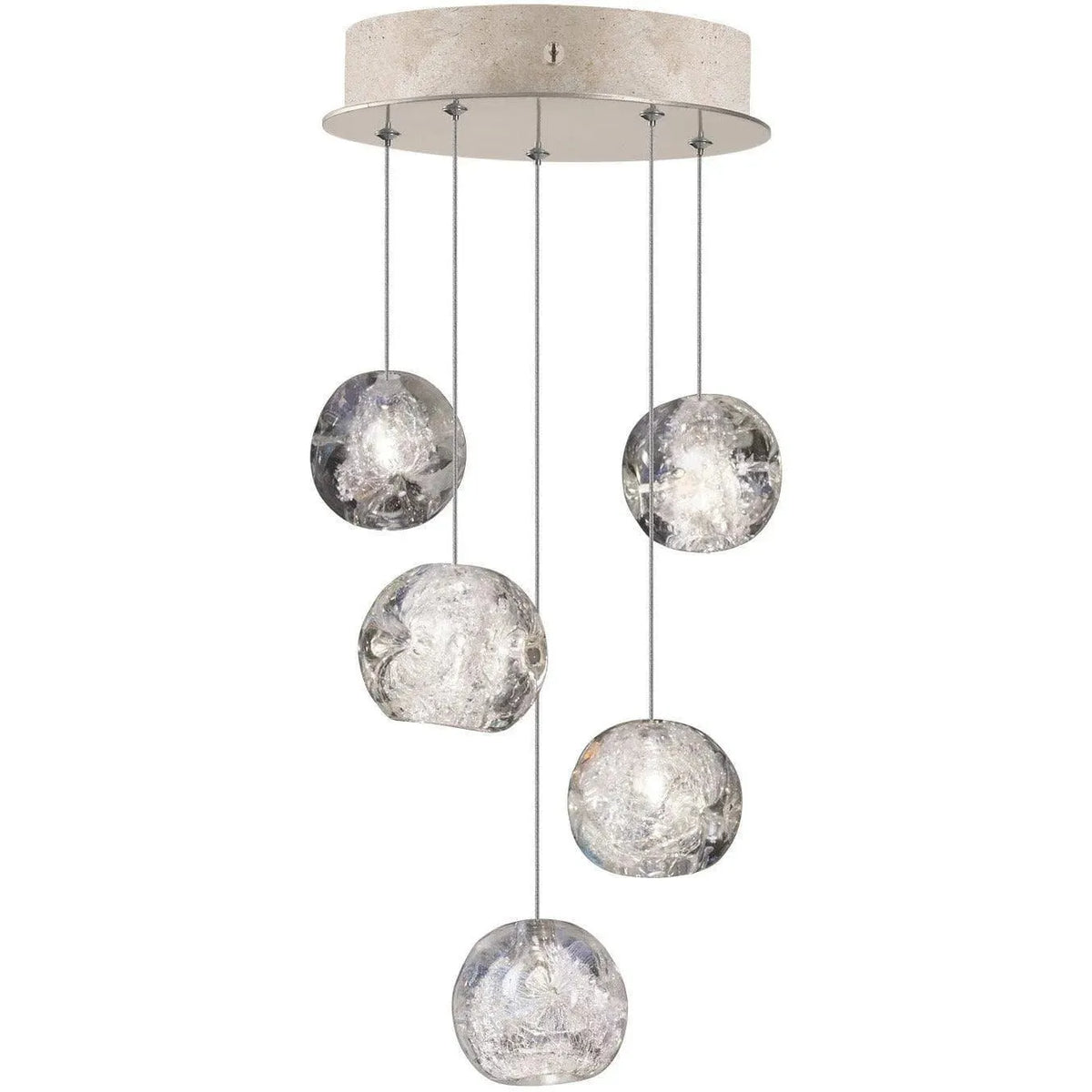 Fine Art Handcrafted Lighting - Natural Inspirations 12-Inch Five Light Pendant - 852440-206LD | Montreal Lighting & Hardware