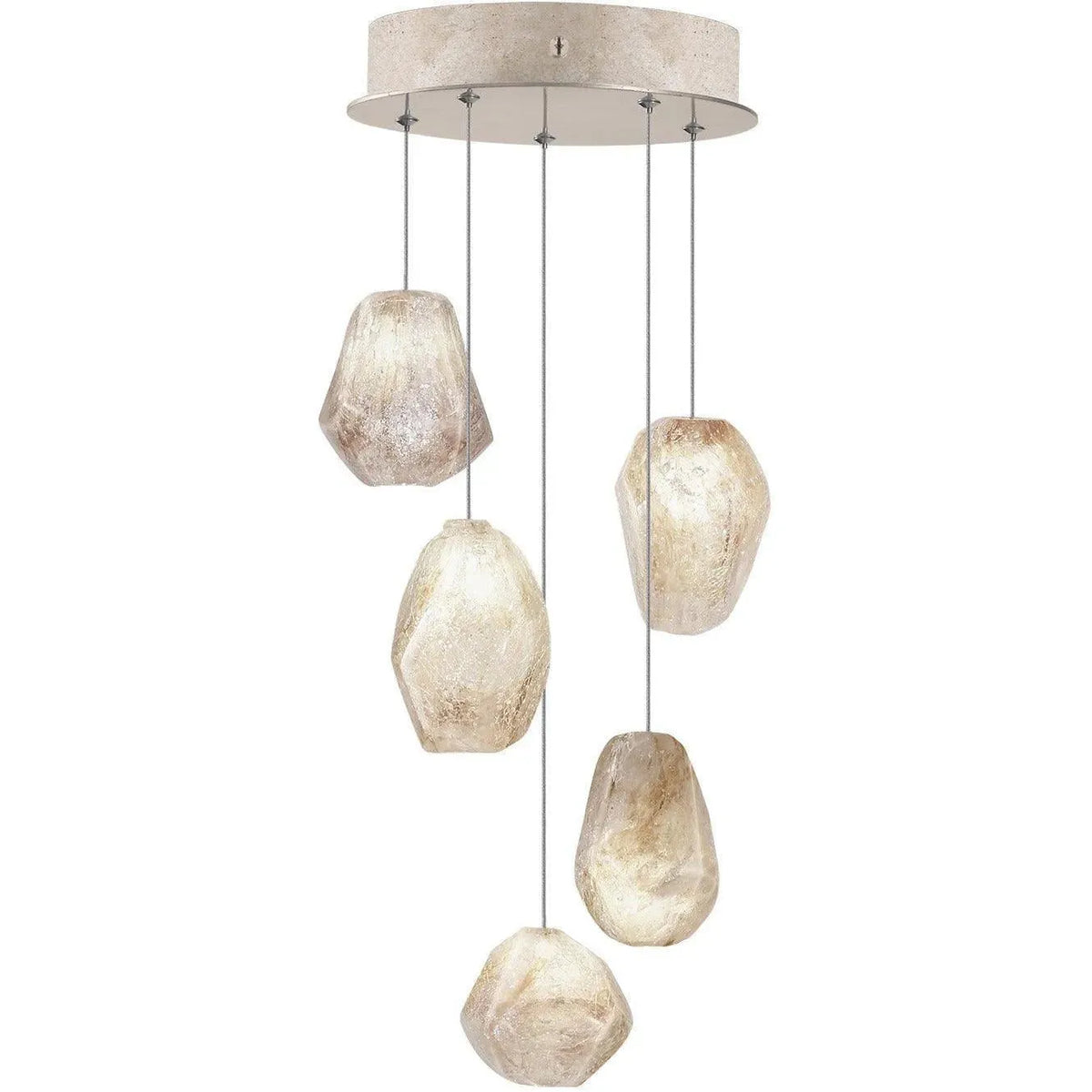 Fine Art Handcrafted Lighting - Natural Inspirations 12-Inch Five Light Pendant - 852440-24LD | Montreal Lighting & Hardware