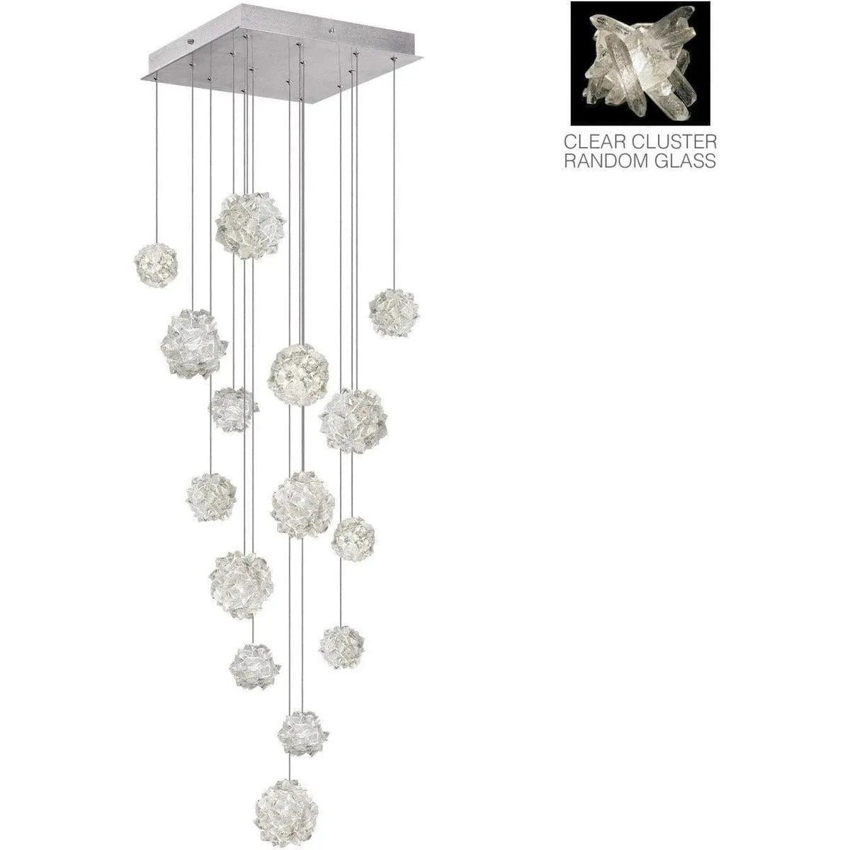 Fine Art Handcrafted Lighting - Natural Inspirations 19-Inch 15 Light Pendant - 853040-102LD | Montreal Lighting & Hardware