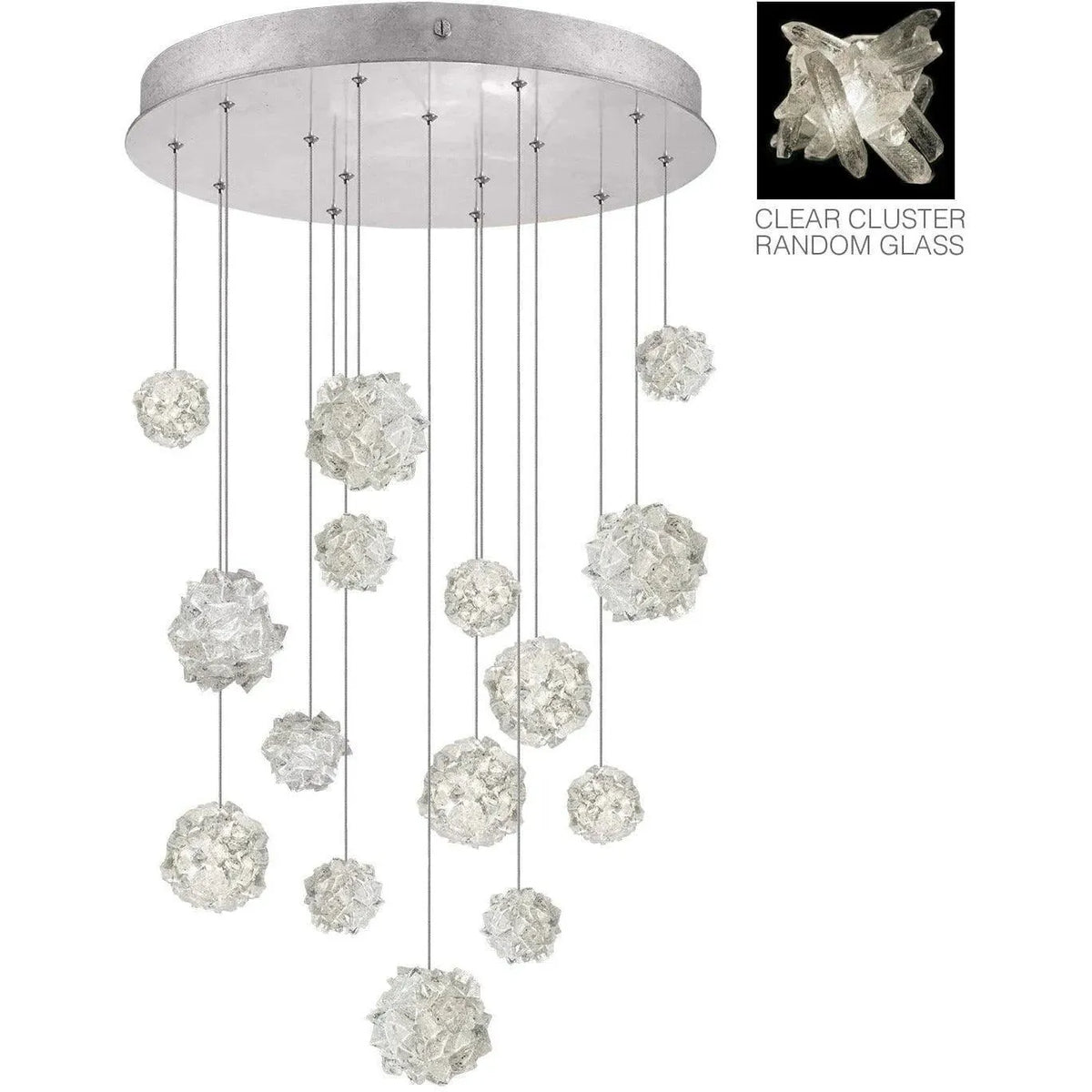 Fine Art Handcrafted Lighting - Natural Inspirations 21-Inch 15 Light Pendant - 853140-102LD | Montreal Lighting & Hardware