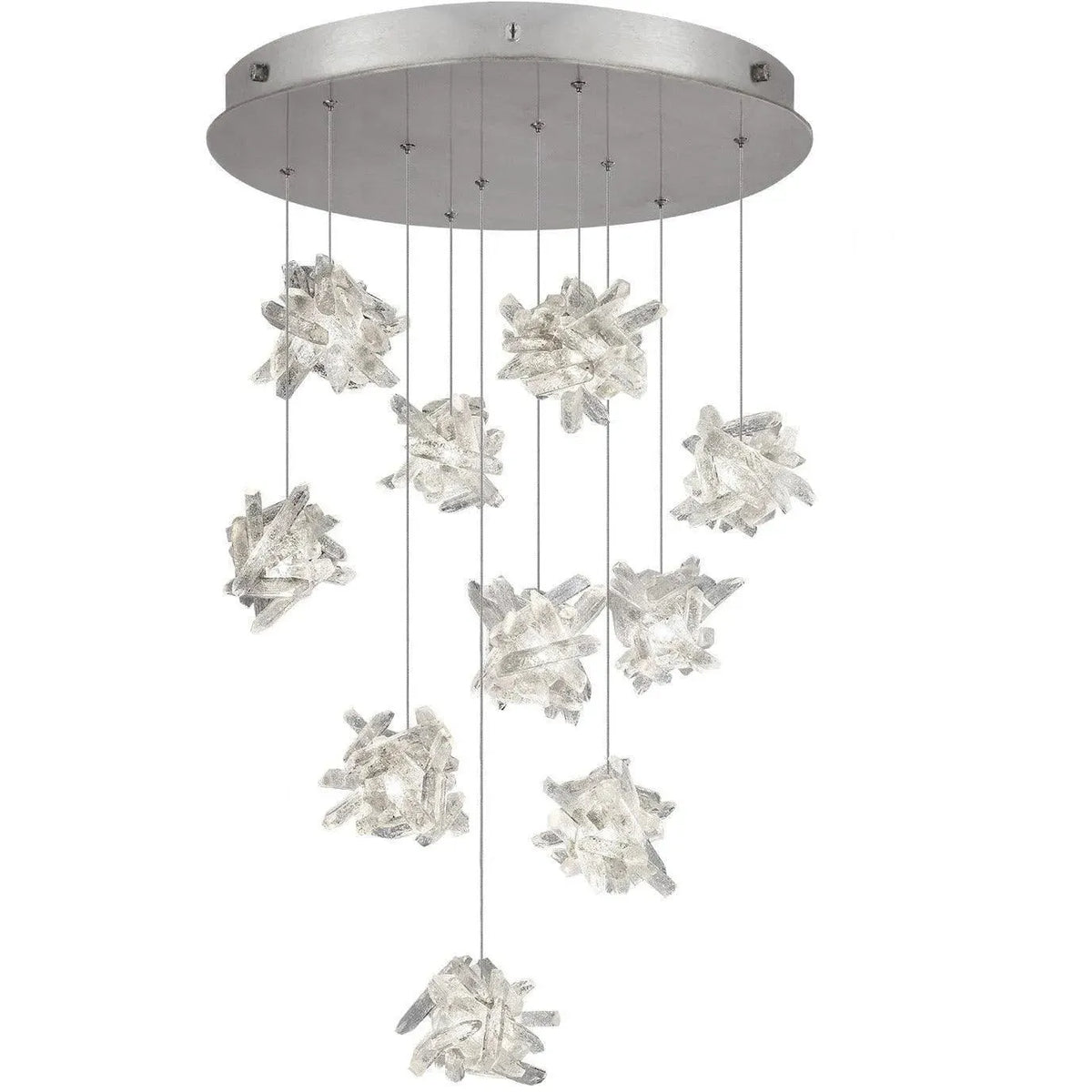Fine Art Handcrafted Lighting - Natural Inspirations 22-Inch Ten Light Pendant - 863540-102LD | Montreal Lighting & Hardware