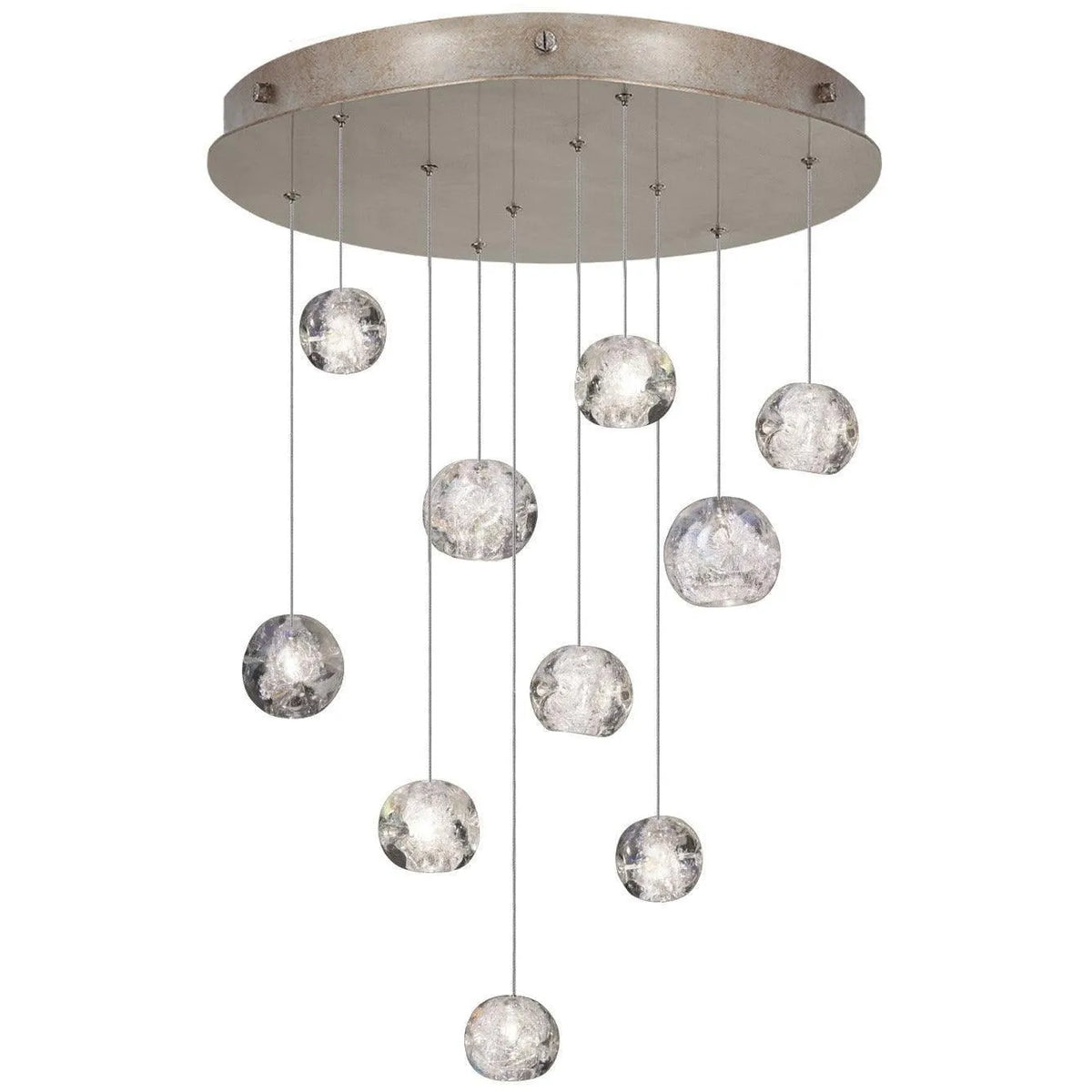 Fine Art Handcrafted Lighting - Natural Inspirations 22-Inch Ten Light Pendant - 863540-206LD | Montreal Lighting & Hardware