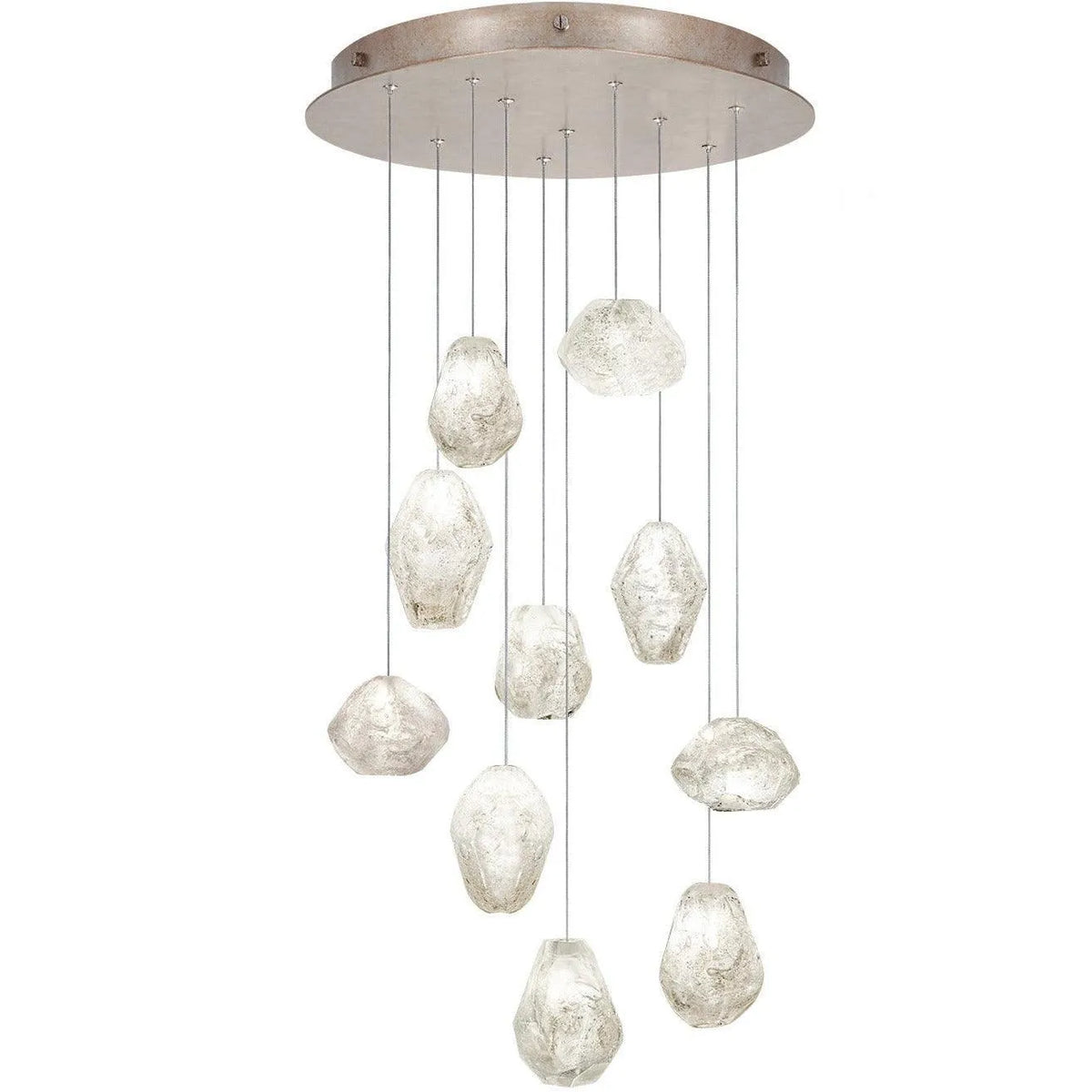Fine Art Handcrafted Lighting - Natural Inspirations 22-Inch Ten Light Pendant - 863540-23LD | Montreal Lighting & Hardware