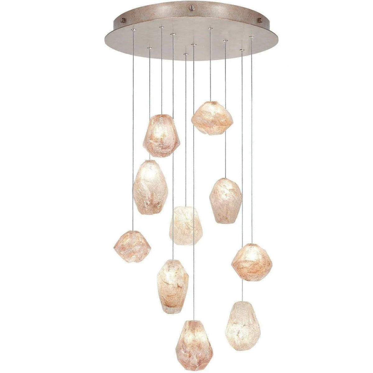 Fine Art Handcrafted Lighting - Natural Inspirations 22-Inch Ten Light Pendant - 863540-24LD | Montreal Lighting & Hardware