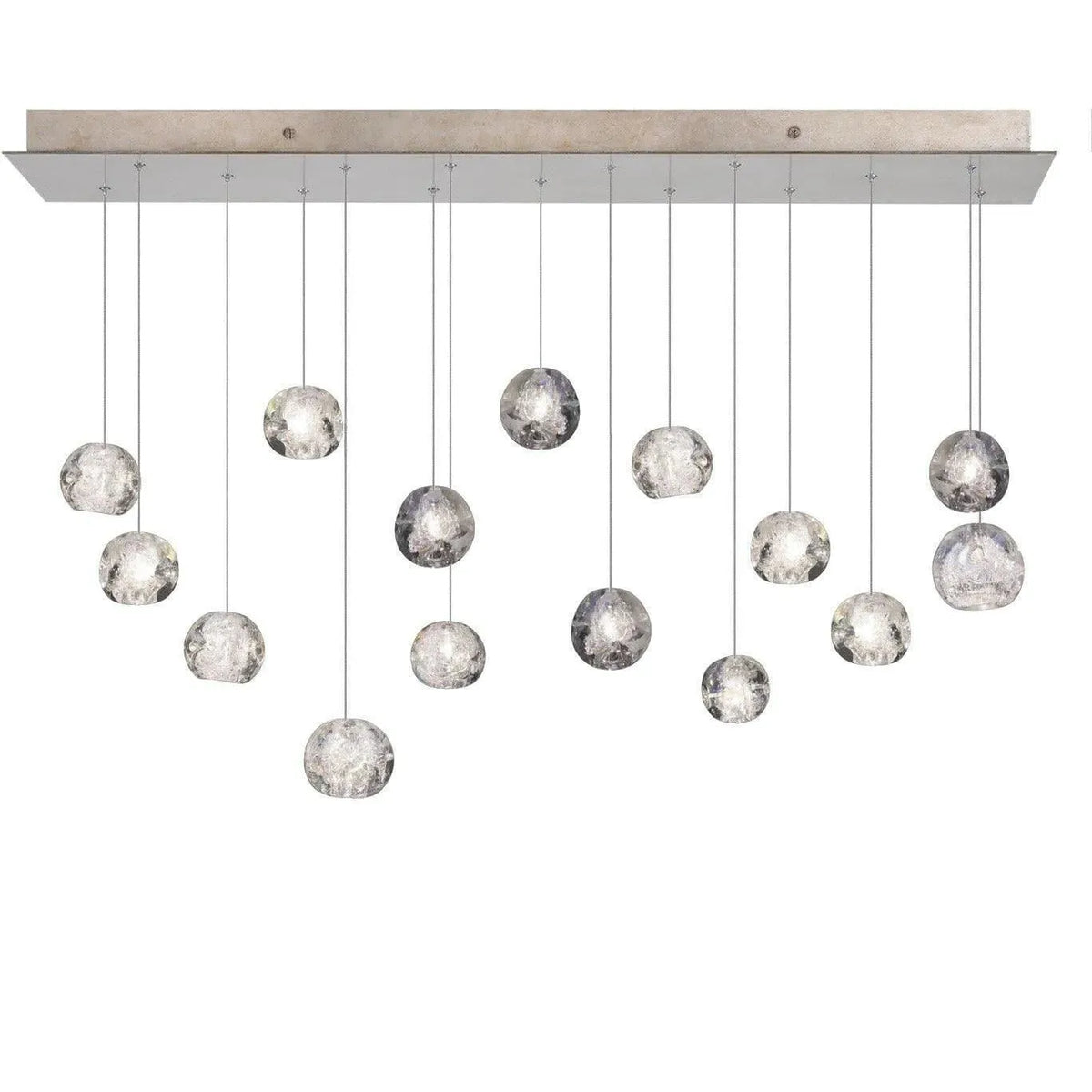 Fine Art Handcrafted Lighting - Natural Inspirations 48-Inch 15 Light Pendant - 853740-206LD | Montreal Lighting & Hardware