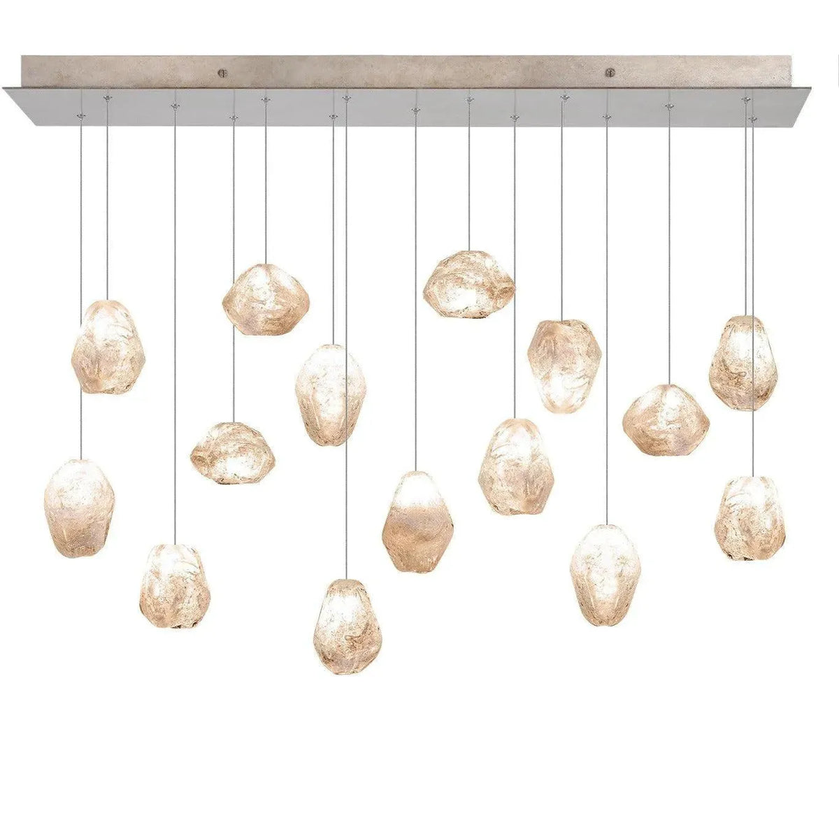 Fine Art Handcrafted Lighting - Natural Inspirations 48-Inch 15 Light Pendant - 853740-24LD | Montreal Lighting & Hardware