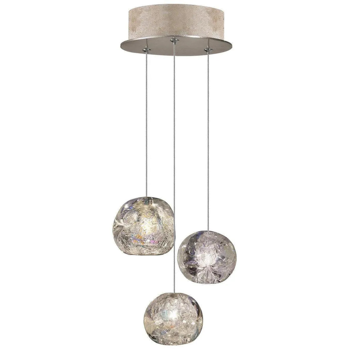 Fine Art Handcrafted Lighting - Natural Inspirations 9-Inch Three Light Pendant - 852340-206LD | Montreal Lighting & Hardware