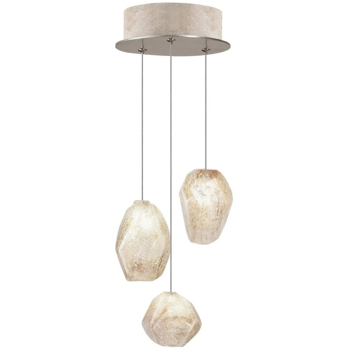 Fine Art Handcrafted Lighting - Natural Inspirations 9-Inch Three Light Pendant - 852340-24LD | Montreal Lighting & Hardware