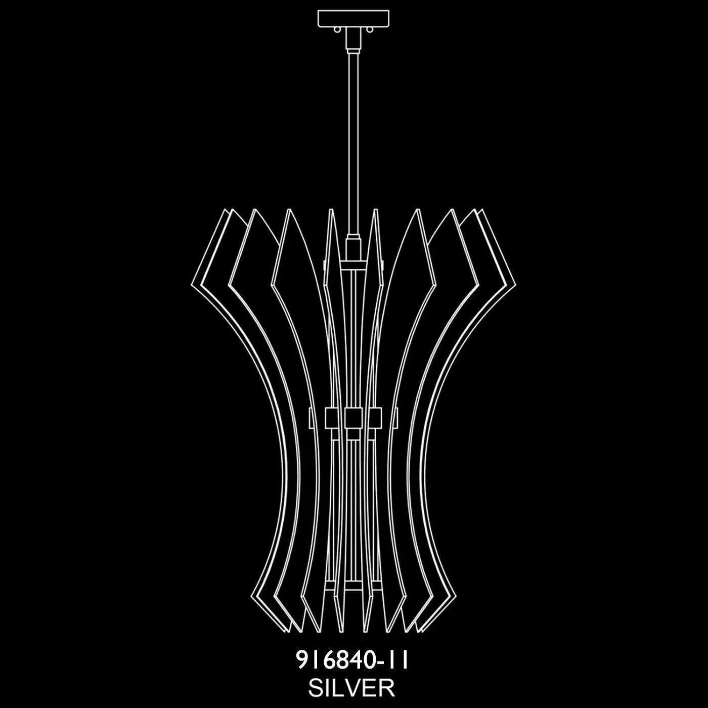 Fine Art Handcrafted Lighting - Newton 27-Inch Three Light Pendant - 916840-11ST | Montreal Lighting & Hardware