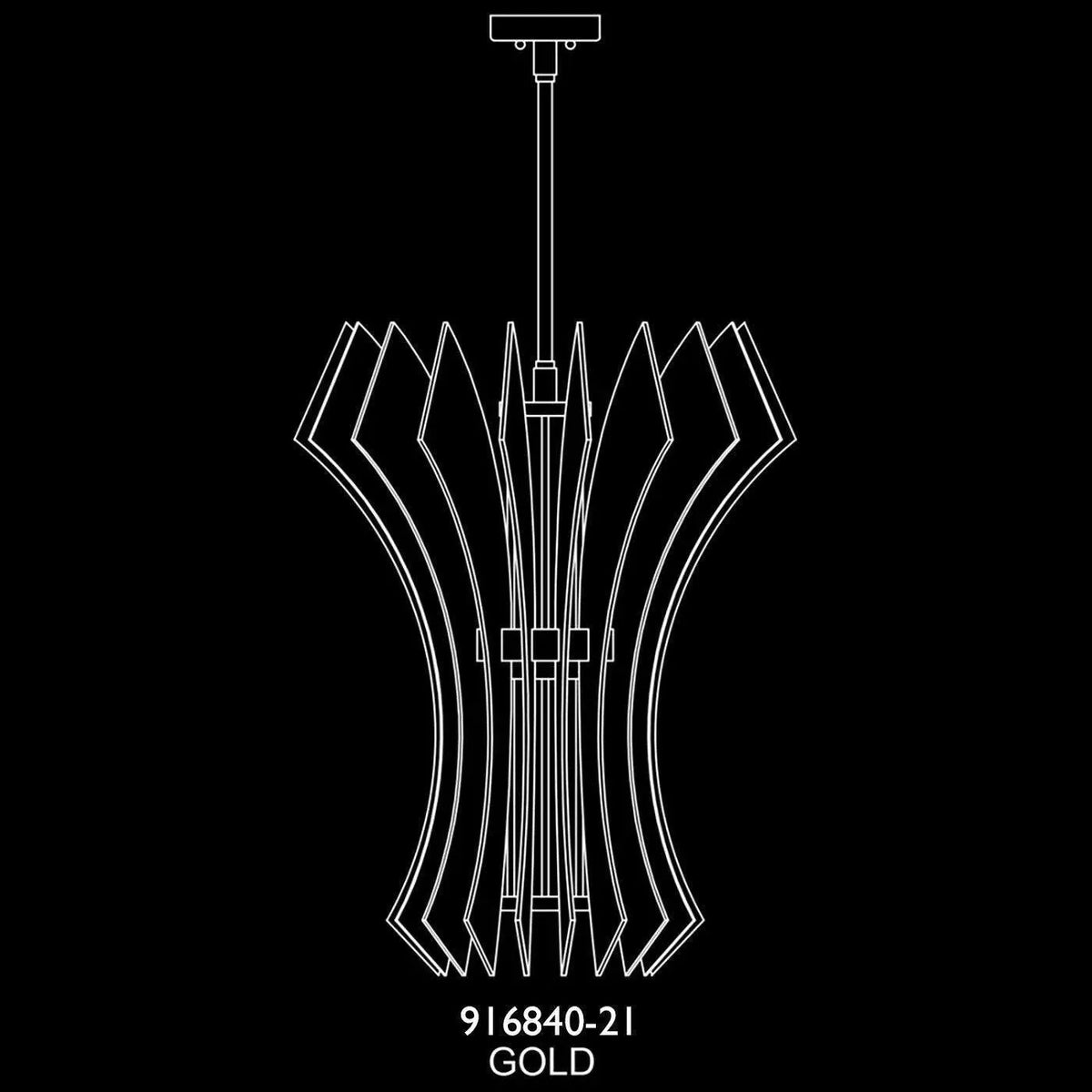 Fine Art Handcrafted Lighting - Newton 27-Inch Three Light Pendant - 916840-21ST | Montreal Lighting & Hardware