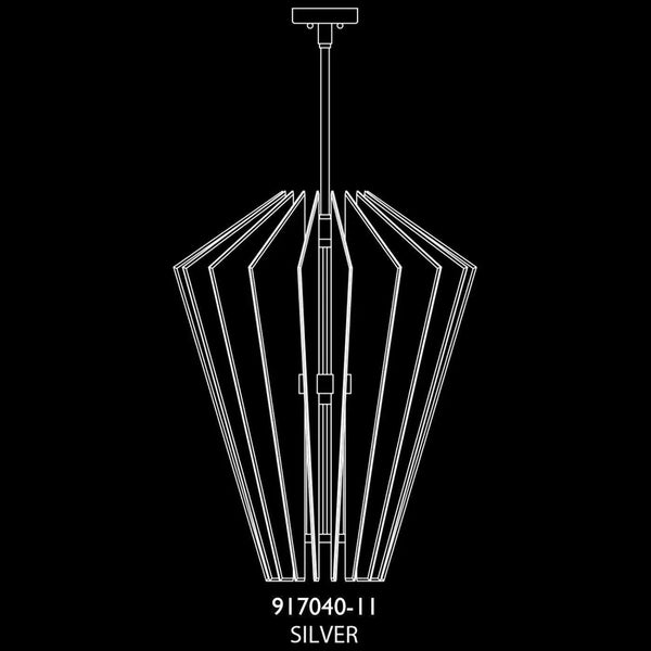 Newton 28 pouces trois lumières Suspension