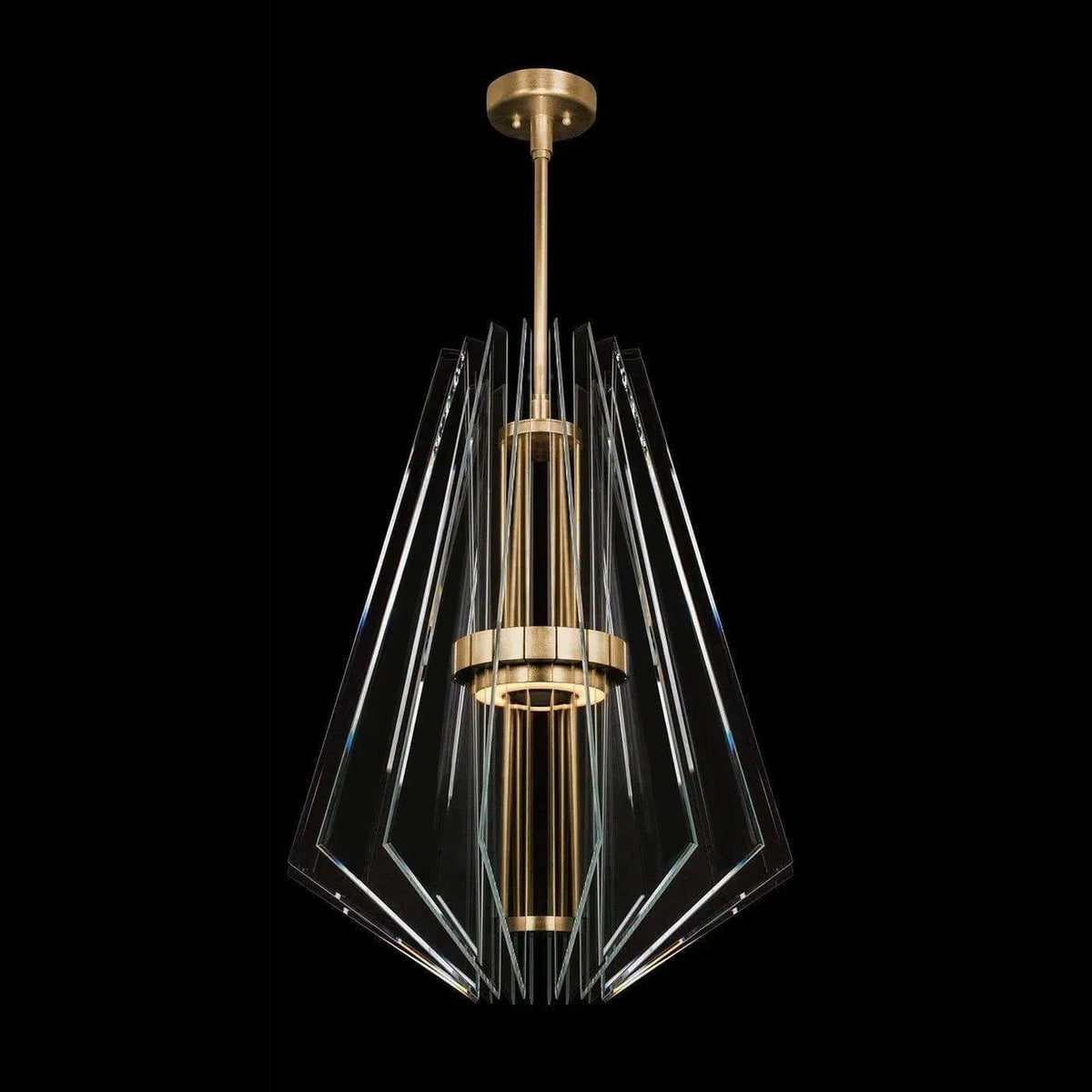 Fine Art Handcrafted Lighting - Newton 28-Inch Three Light Pendant - 917040-2ST | Montreal Lighting & Hardware