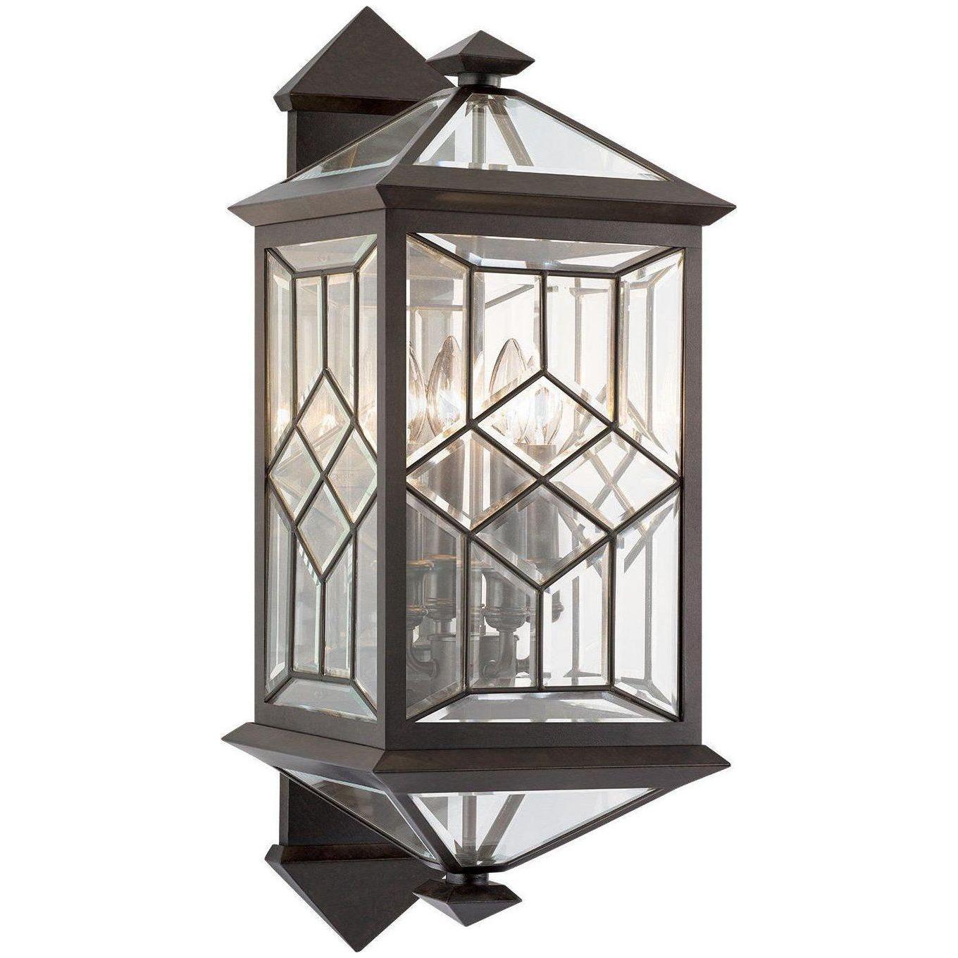 Luminaires d'art artisanaux - Applique murale extérieure Oxfordshire 27 pouces à quatre lumières - 881081ST | Montreal Luminaire & Quincaillerie